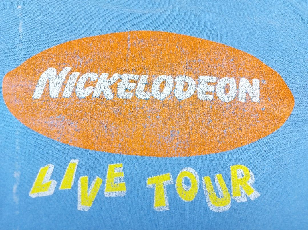 Nickelodeon Vintage 90s 1994 Nickelodeon Live Tour Single-Stitch TEE Size US XL / EU 56 / 4 - 9 Thumbnail