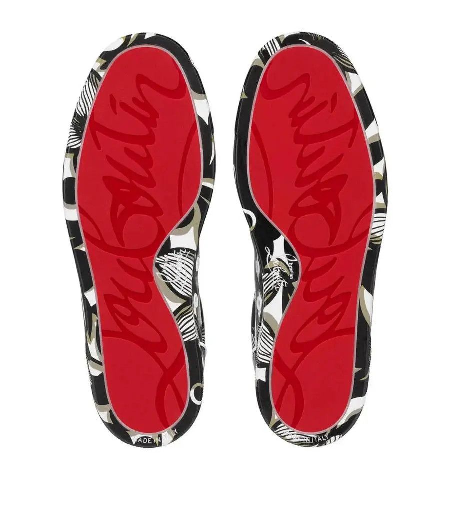 Christian Louboutin o1s1wg111025 Sneakers in Black & White Size US 7 / IT 37 - 5 Thumbnail