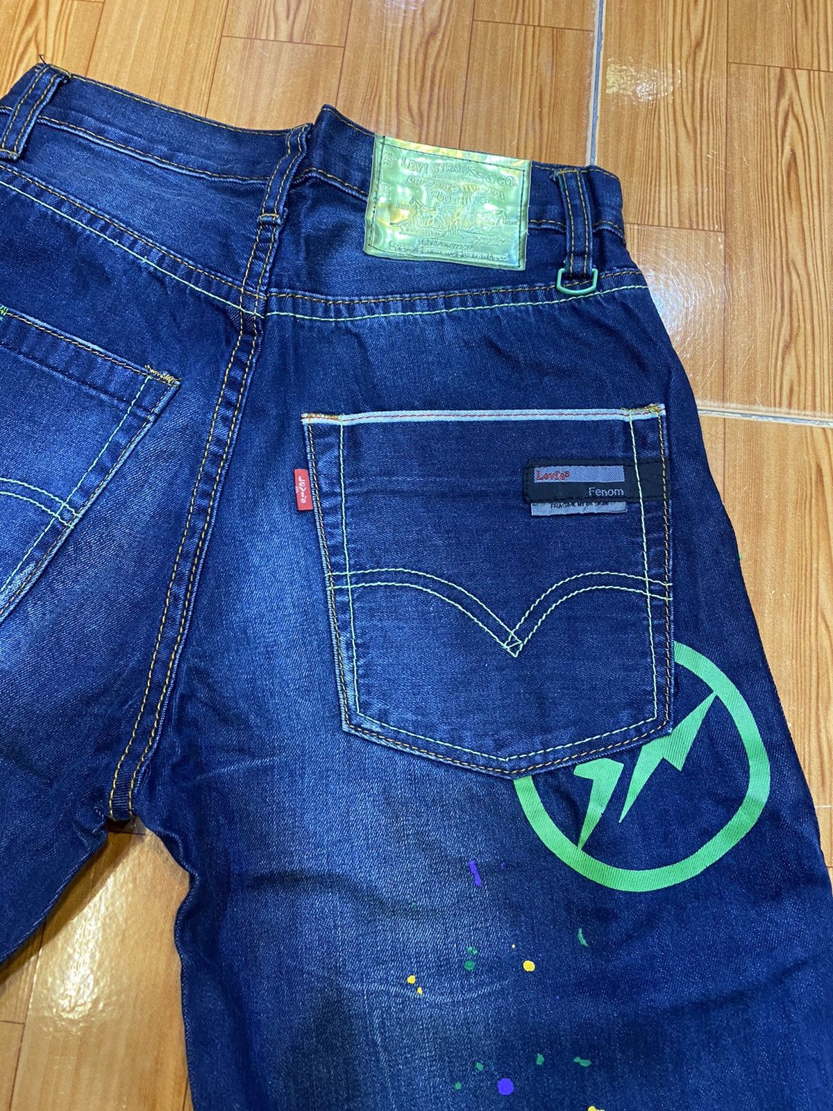Fragment Design × Levi's RARE🔥LEVIS X FRAGMENT DESIGN PAINTER DENIM SHORT Size US 26 / EU 42 - 13 Thumbnail