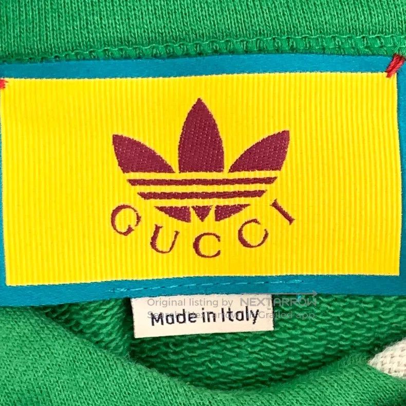 Gucci Gucci Green logo printed cotton hooded drawstring long-sle Size M / US 6-8 / IT 42-44 - 6 Thumbnail