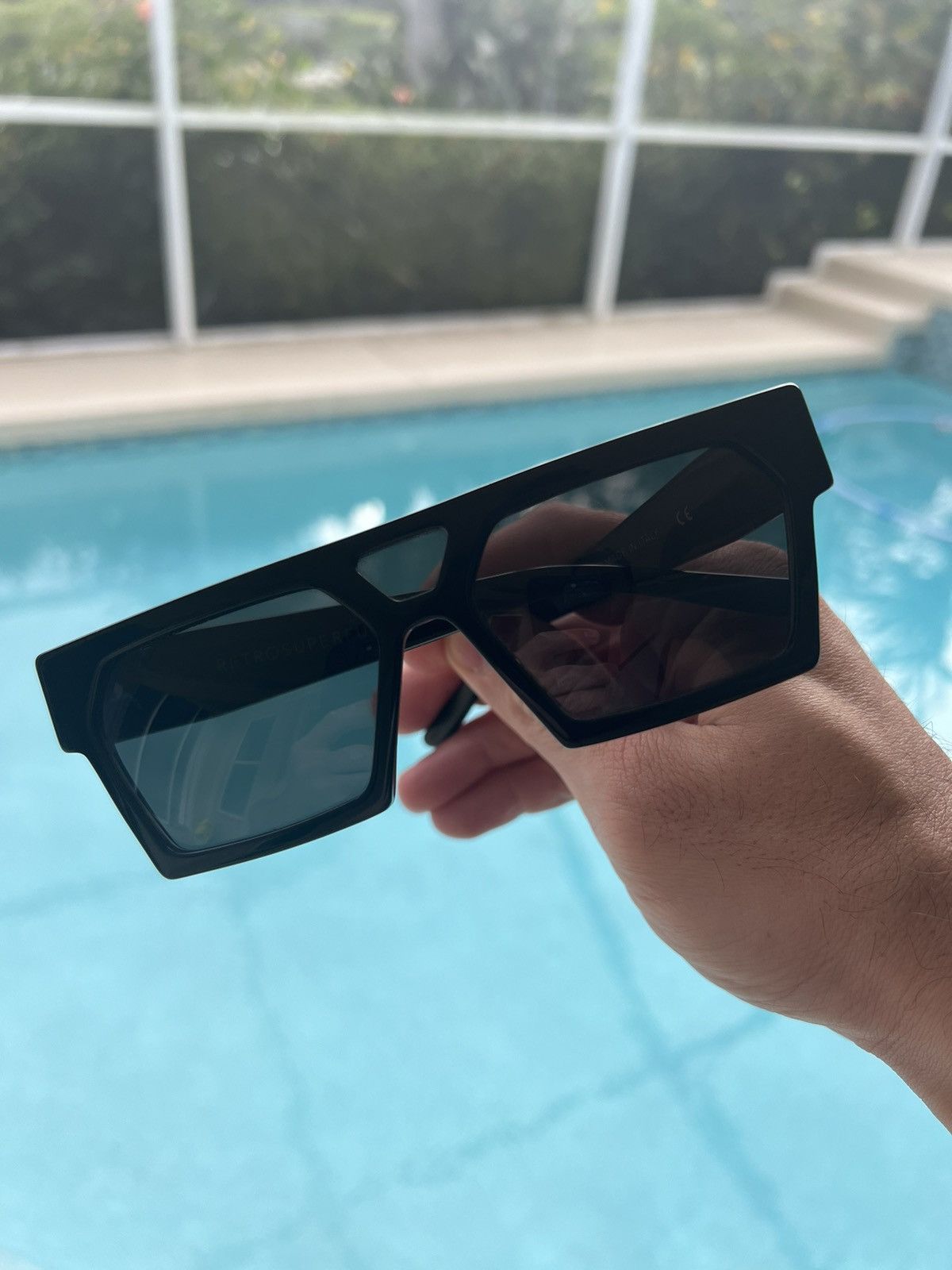 Retrosuperfuture Retrosuperfuture amazing, futuristic shaped black sunglasses Size ONE SIZE - 1 Thumbnail