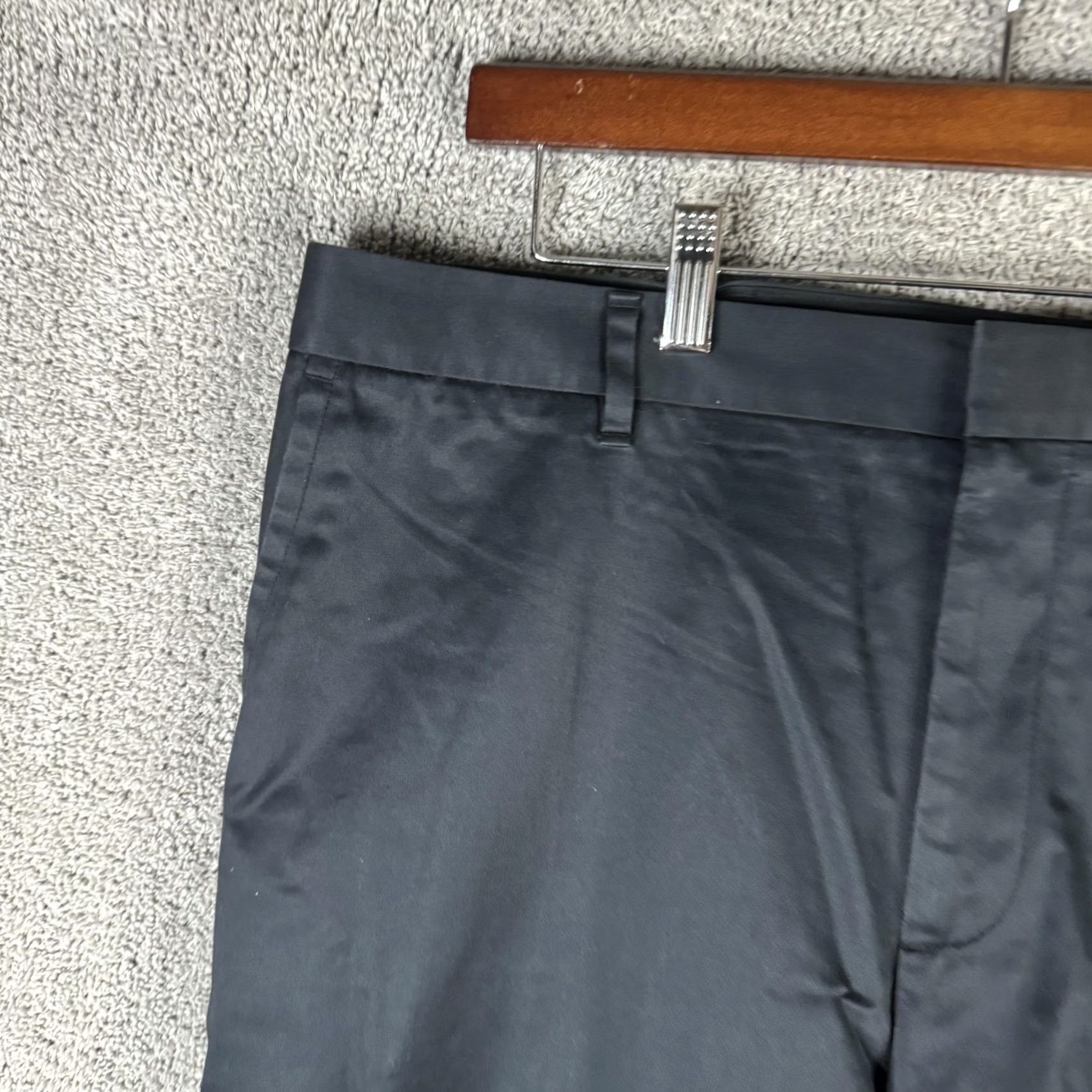 Bonobos Bonobos Pants Mens 40x34 Black Weekday Warrior Chino Dress Casual Cotton Flat Front Pockets Straight Leg Mens Size US 40 / EU 56 - 2 Thumbnail