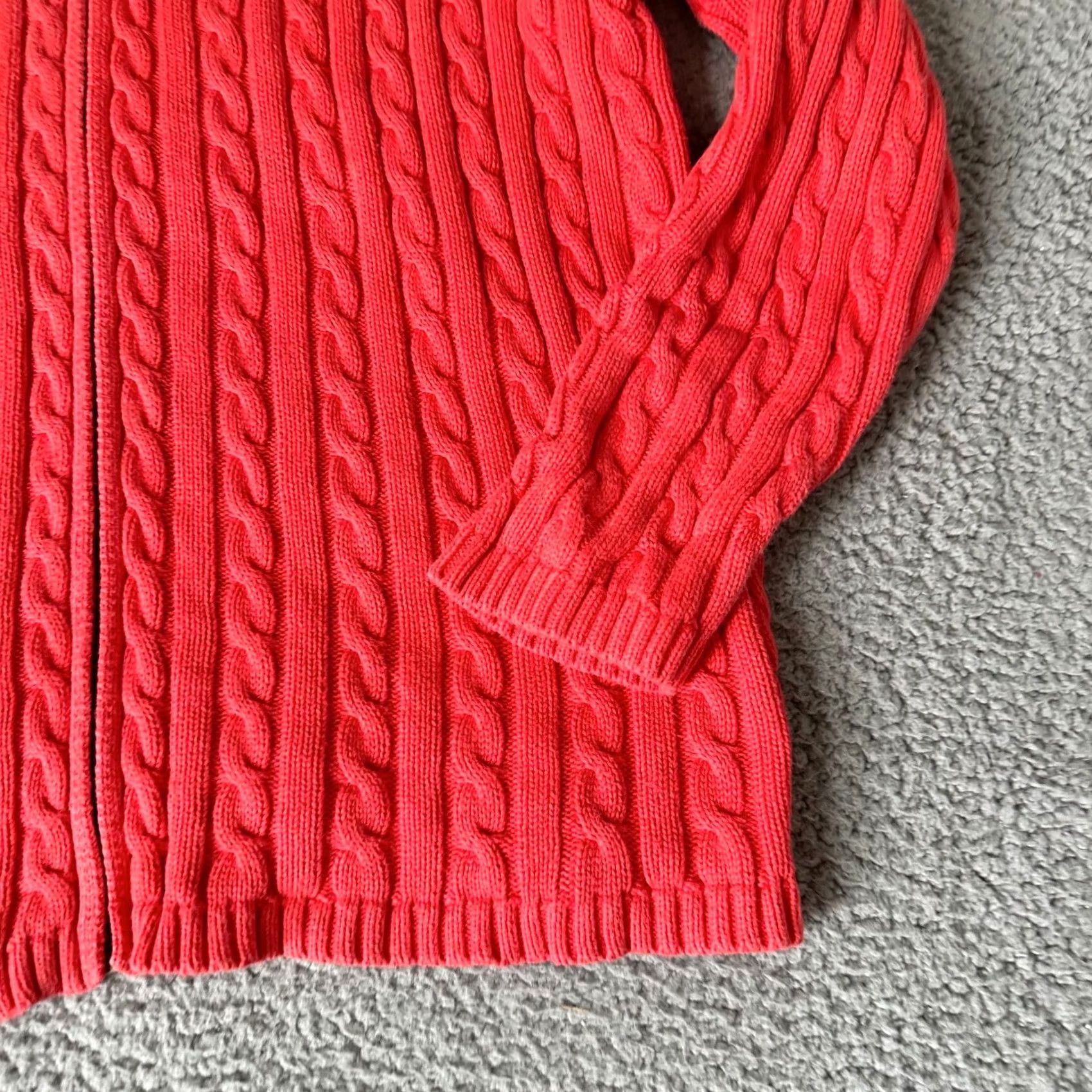 Vintage VINTAGE L.L. Bean Sweater Womens Plus Size 1X Pink Zip Up Fisherman Knit Casual 80s 90s Womens Size XL / US 12-14 / IT 48-50 - 2 Thumbnail
