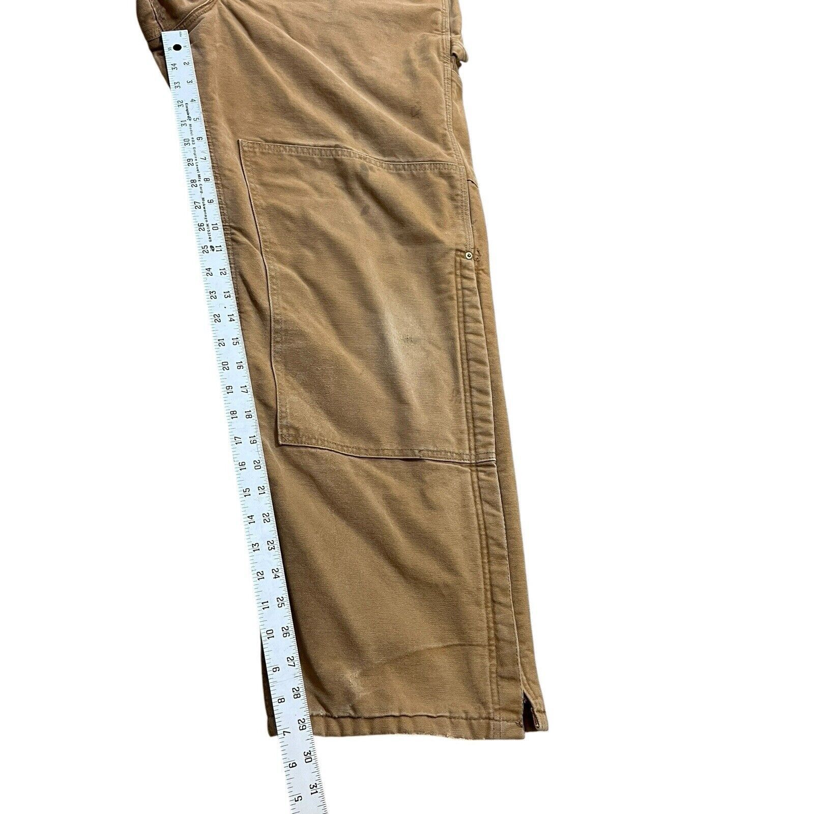 Carhartt Carhartt Distressed Brown Quilted Lined Overalls Size 40x32 Size US 40 / EU 56 - 4 Thumbnail