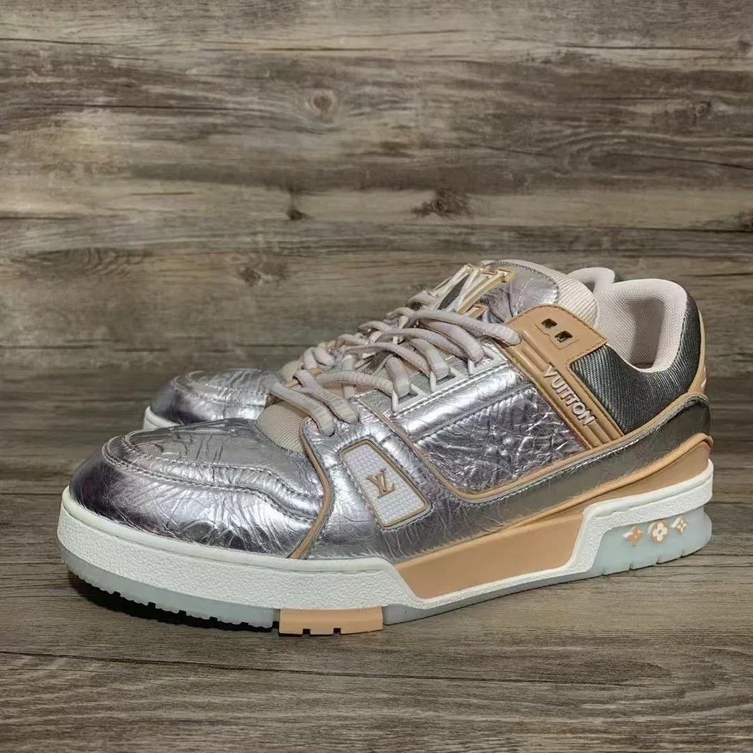 Louis Vuitton LV Trainer Silver UK8.5/42.5 MINT Size US 9.5 / EU 42-43 - 1 Thumbnail