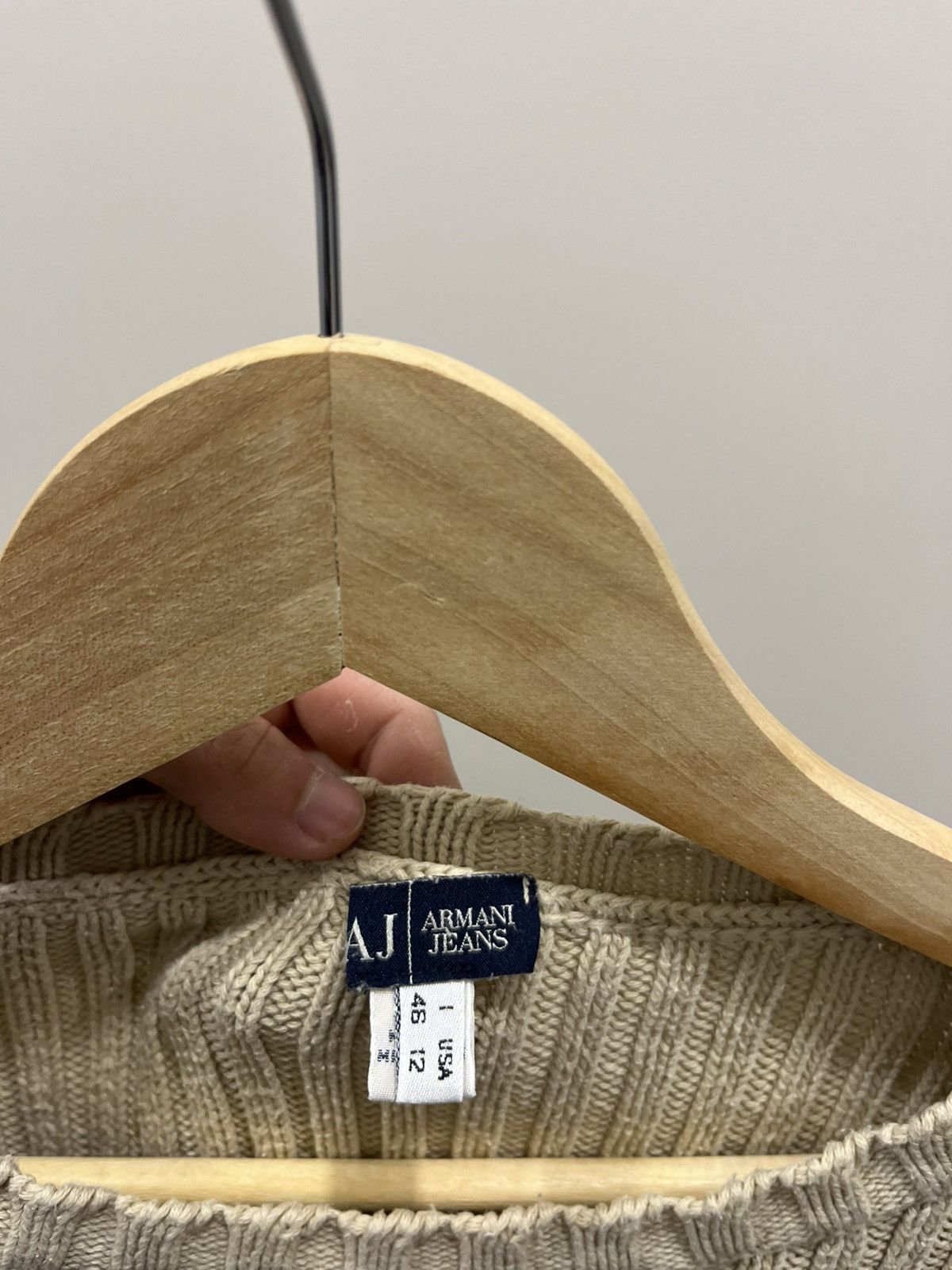 Giorgio Armani Vintage Giorgio Armani Wool Knit Sweater Y2K Style Japan 90s Size XL / US 12-14 / IT 48-50 - 7 Thumbnail