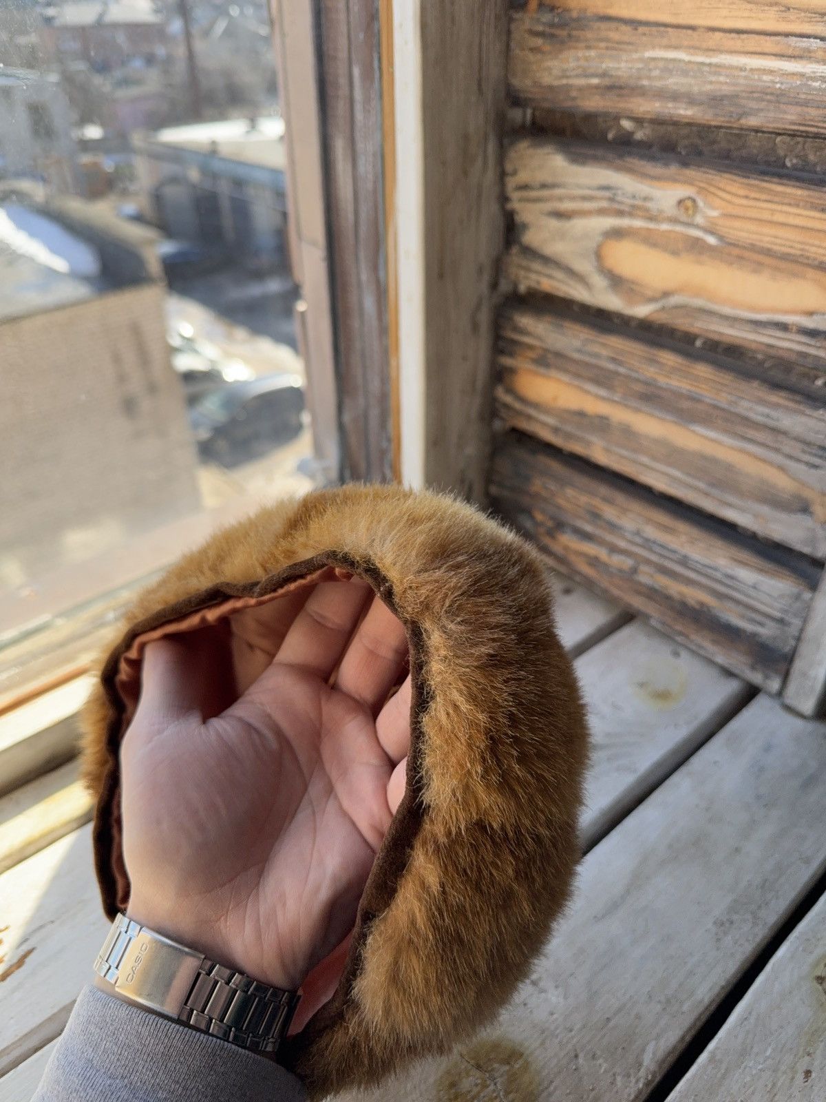 Japanese Brand 90s Vintage Brown Fur Beret Hat Y2K Russian Style Unisex Size ONE SIZE - 6 Thumbnail