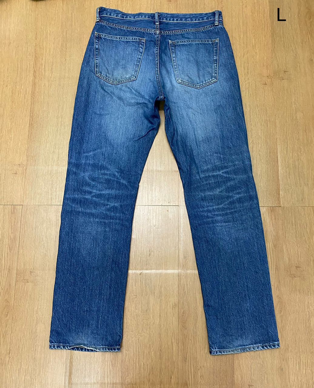 Japanese Brand 💥 Vintage Uniqlo Jeans Straight Distressed Denim Jeans Size US 32 / EU 48 - 2 Thumbnail