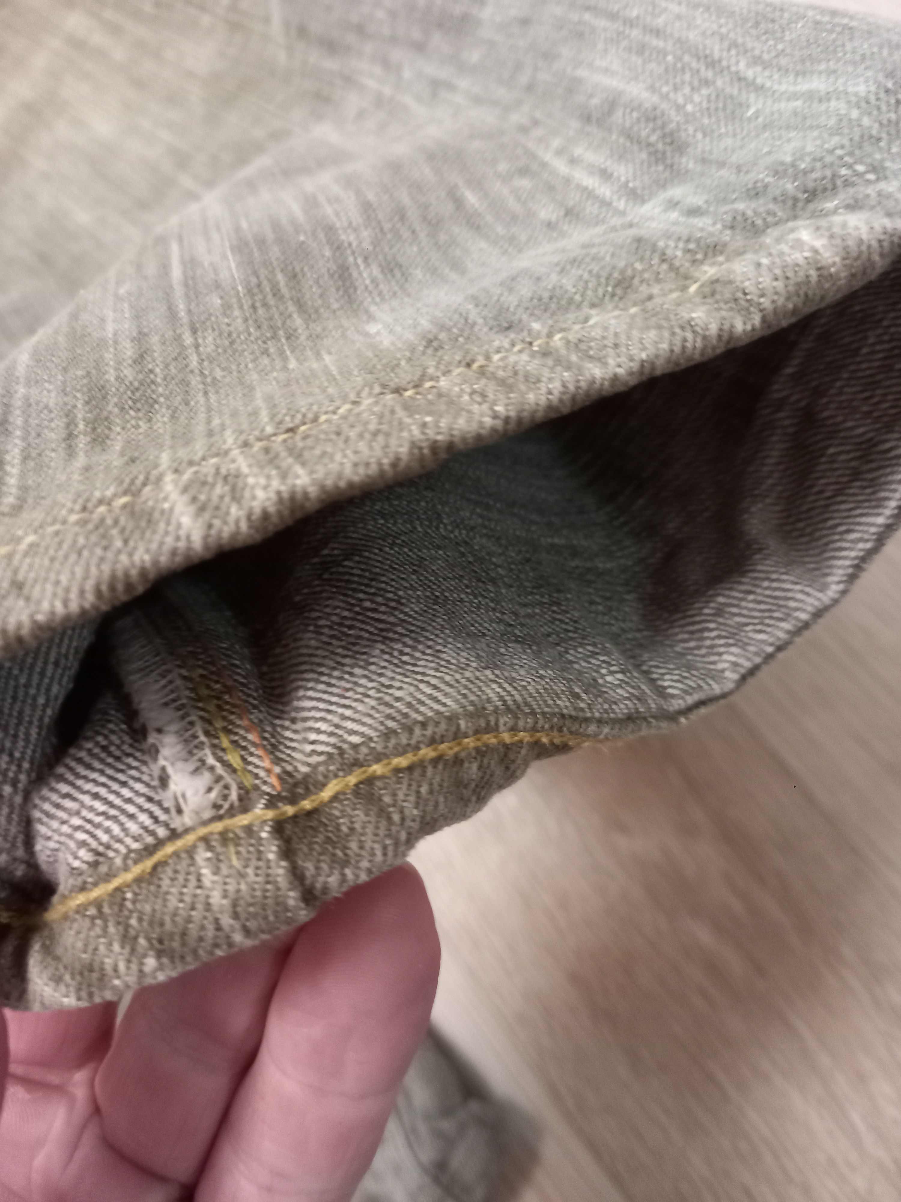 Sugar Cane Rare Sugar Cane Okinawa Kakishibu Dye - Grey/Green Selvedge Size US 30 / EU 46 - 15 Thumbnail