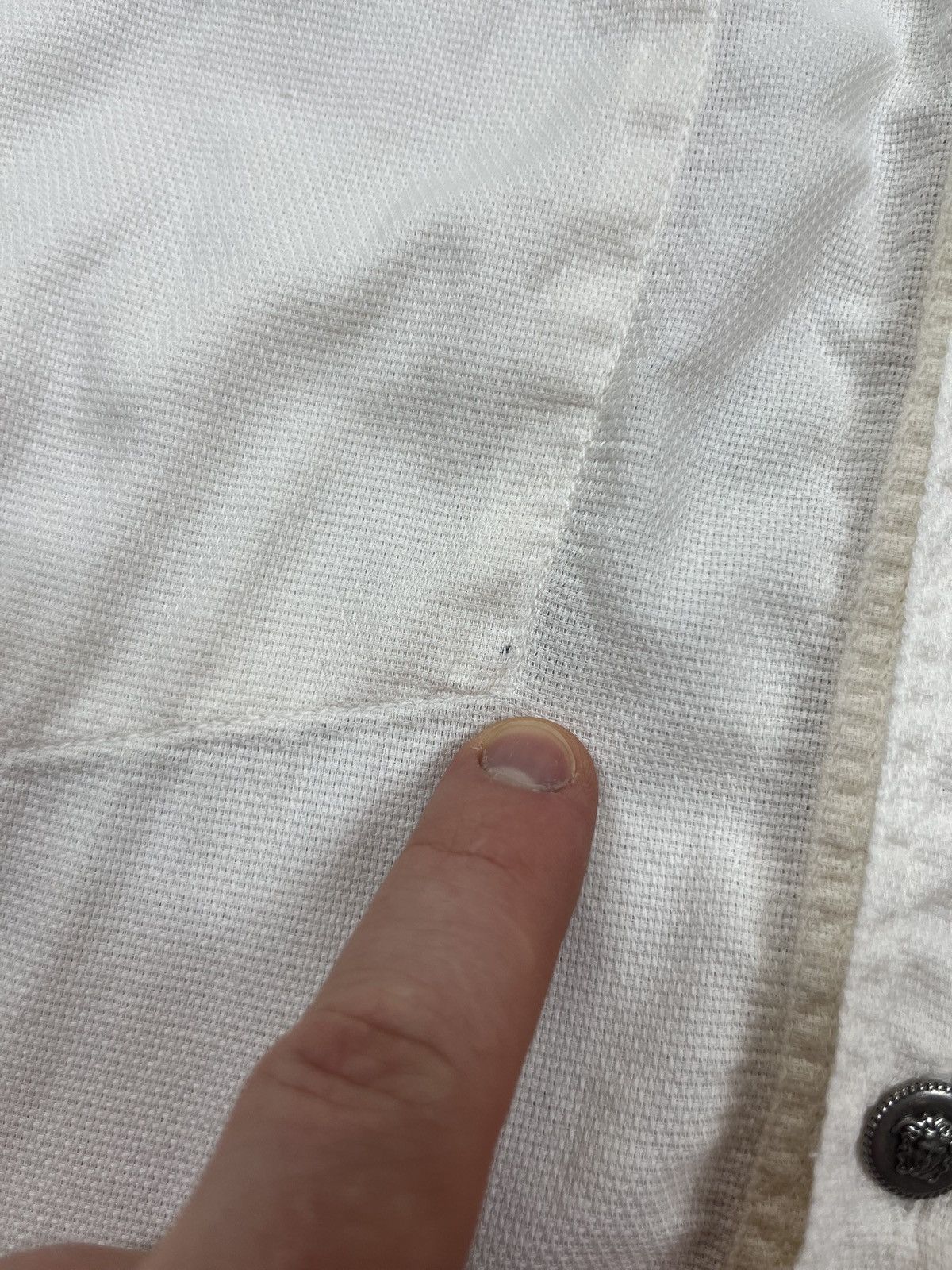 Versace Jeans Couture Vintage Versace Jeans Couture Button Shirt Pocket White 90s Size US L / EU 52-54 / 3 - 12 Thumbnail