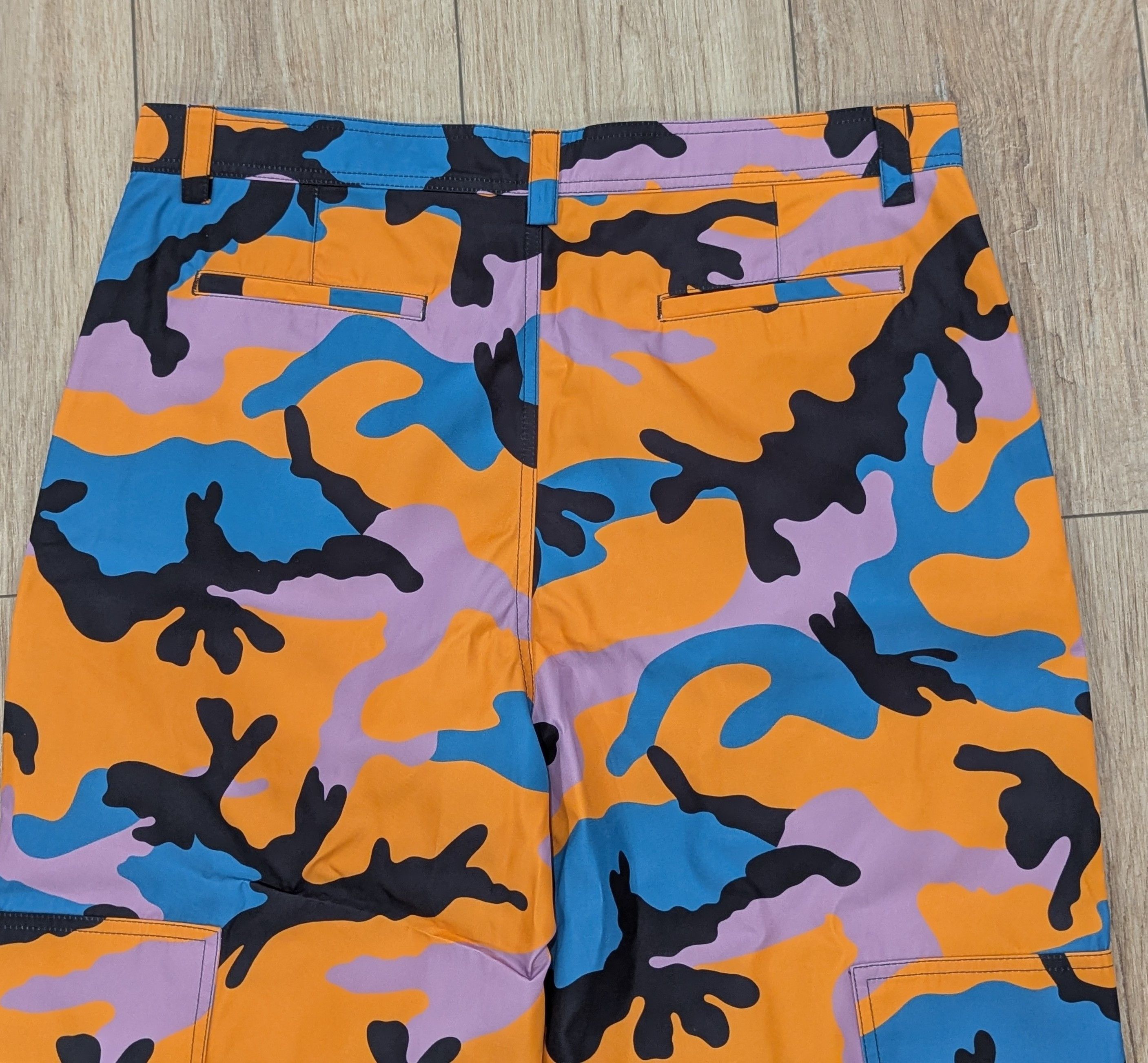 Valentino Valentino Camouflage Cargo Pants Orange Multi 50 US 34 Size US 34 / EU 50 - 6 Thumbnail