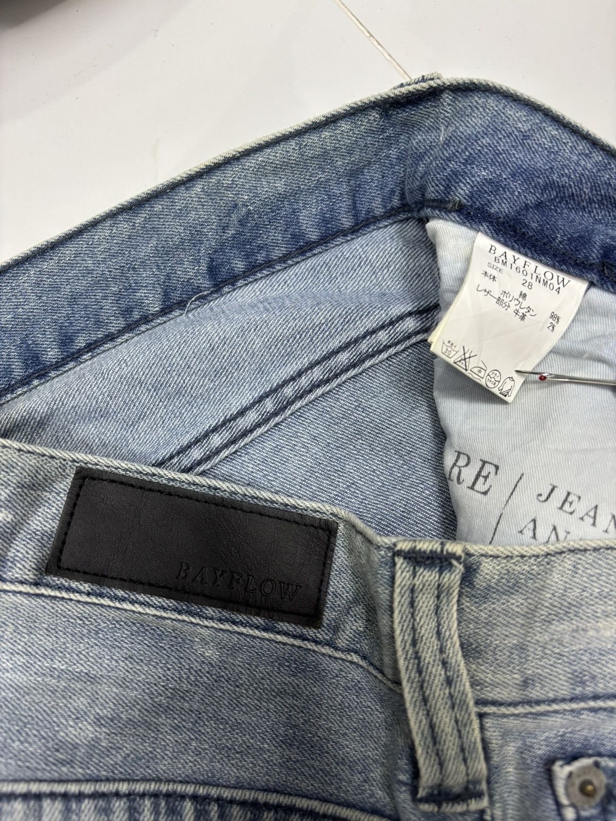 Kapital VINTAGE JEANS PATCHWORK BAYFLOW TAPERED DENIM JEANS Size US 30 / EU 46 - 10 Thumbnail