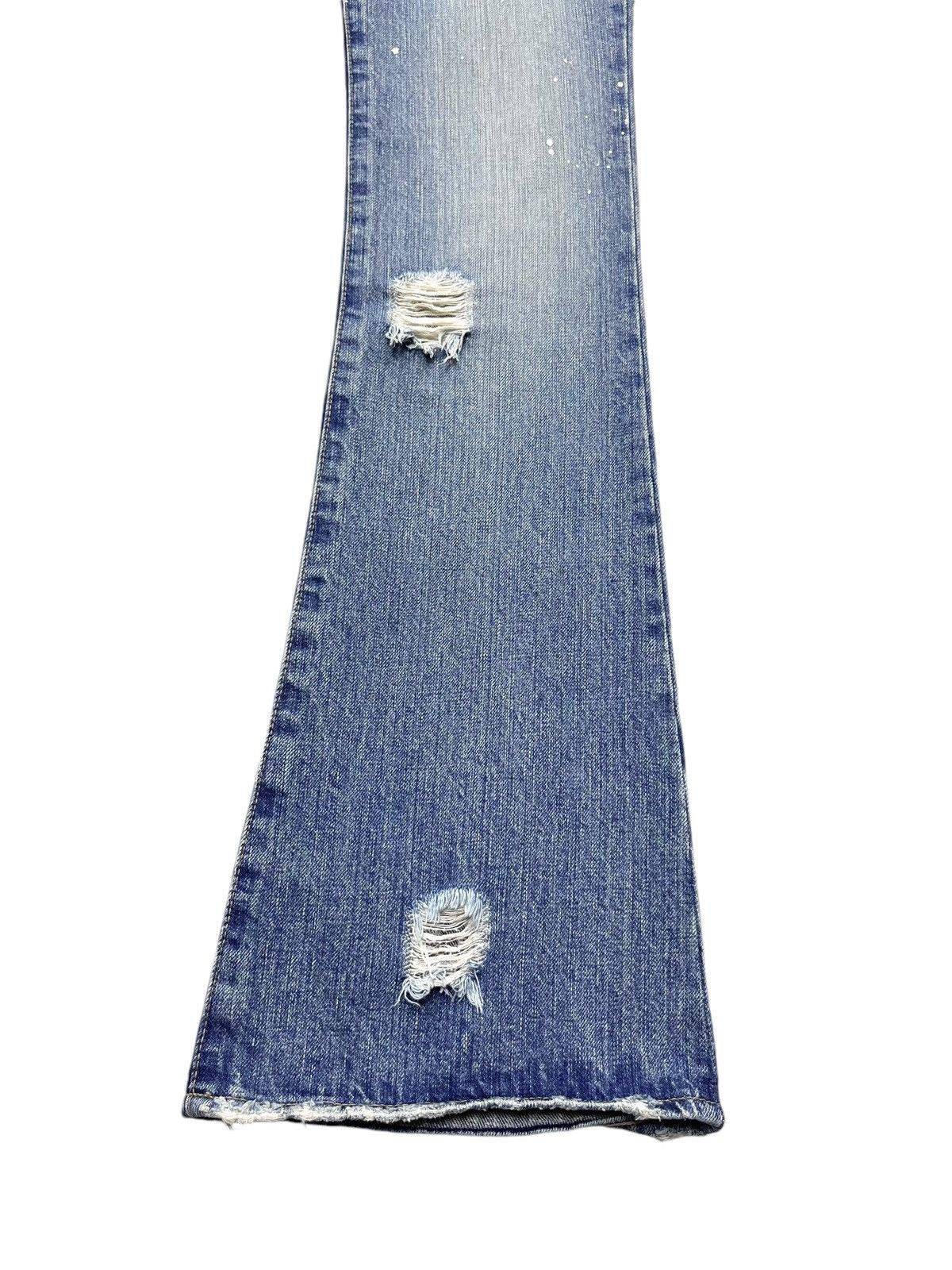 MOUSSY Vintage MOUSSY Skinny FLARE Paint Splatter Ripped LGB Style Size 27" / US 4 / IT 40 - 9 Thumbnail