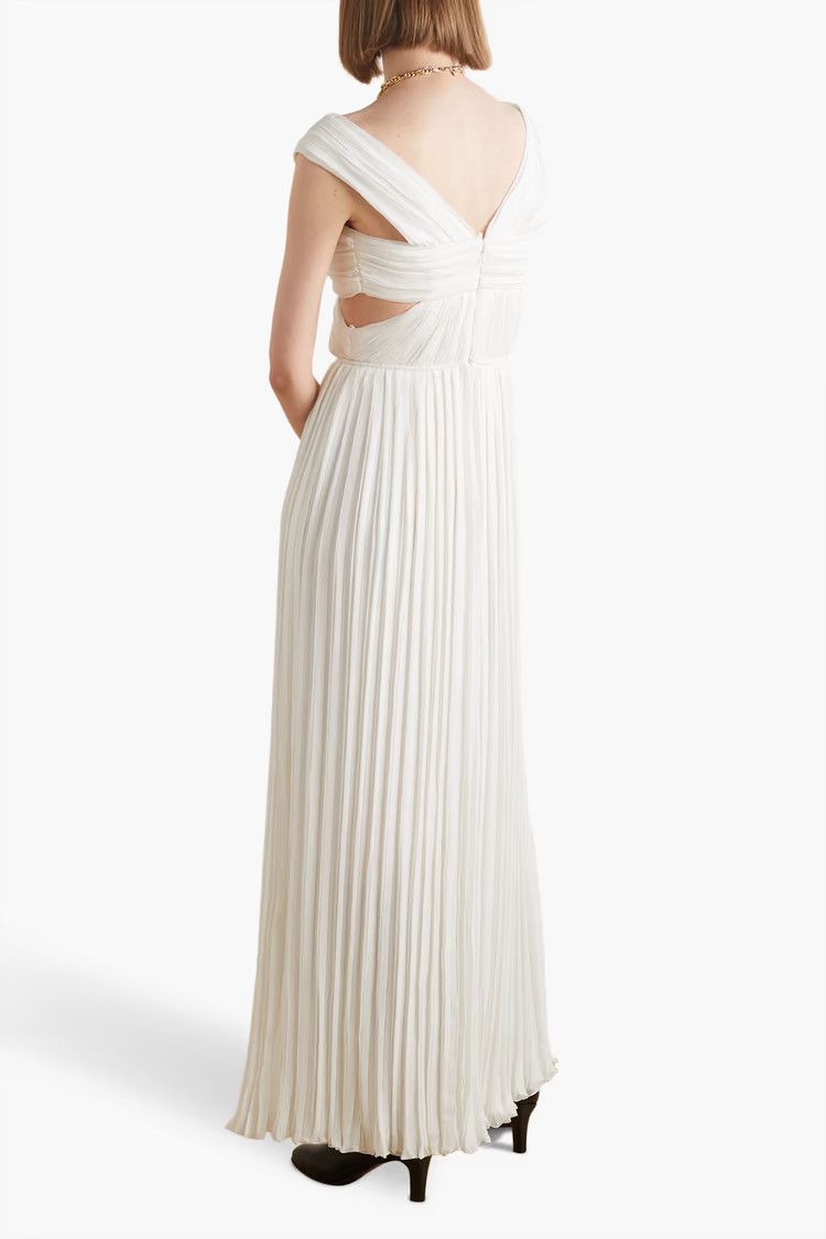 Chloe o1y0825 Gown in White Size M / US 6-8 / IT 42-44 - 3 Thumbnail