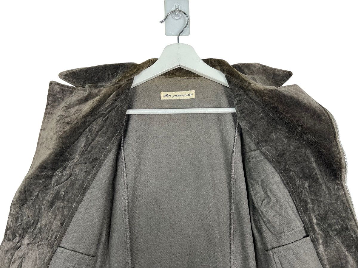 HARE HARE GENUINE PRODUCT VELVET DOUBLE COLAR MOTO RIDER JACKET Size US L / EU 52-54 / 3 - 11 Thumbnail