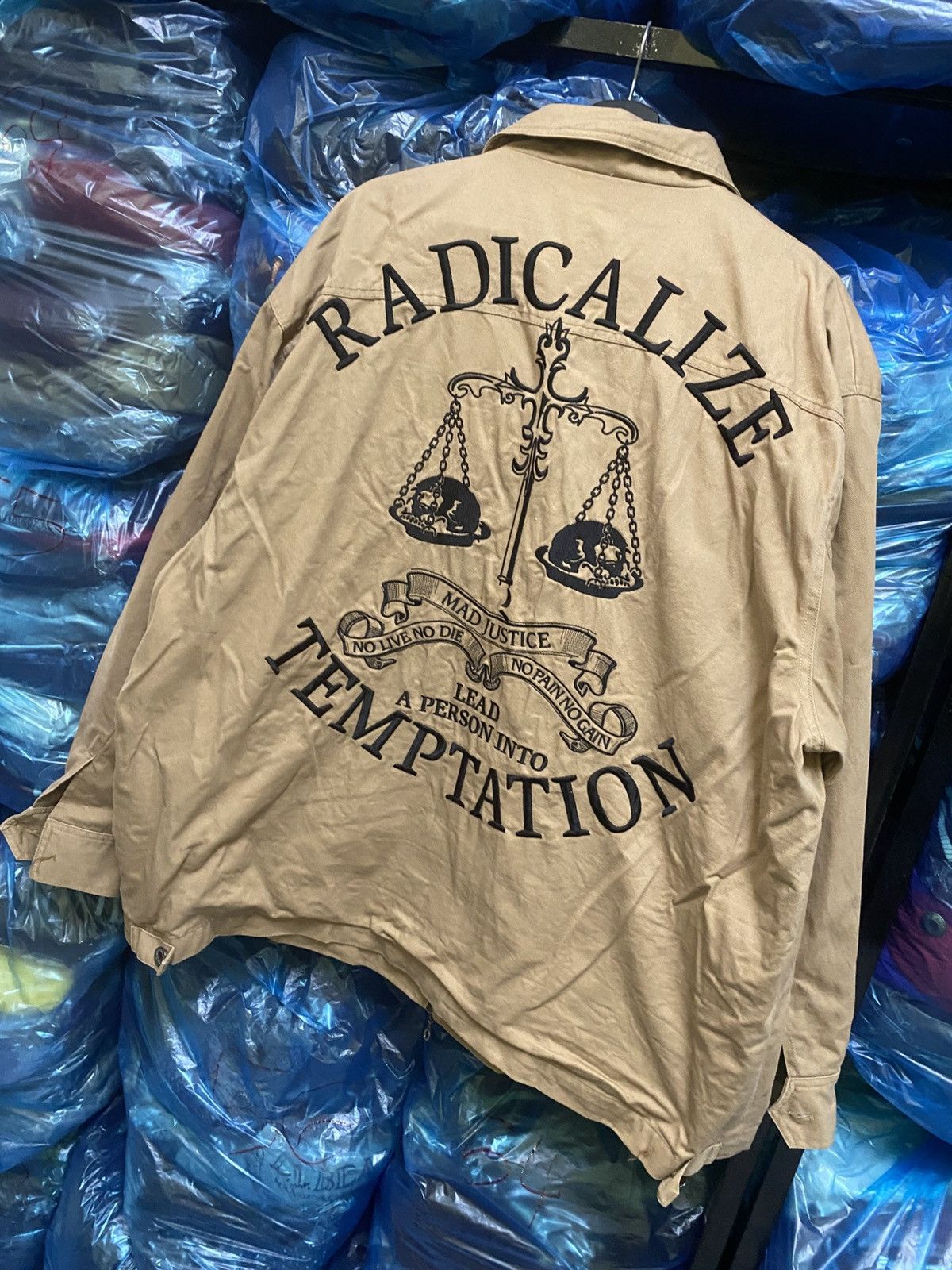 If Six Was Nine CDS Black Sense “Radicalize Temptation” Graphic Work Jacket Size US XXL / EU 58 / 5 - 13 Thumbnail
