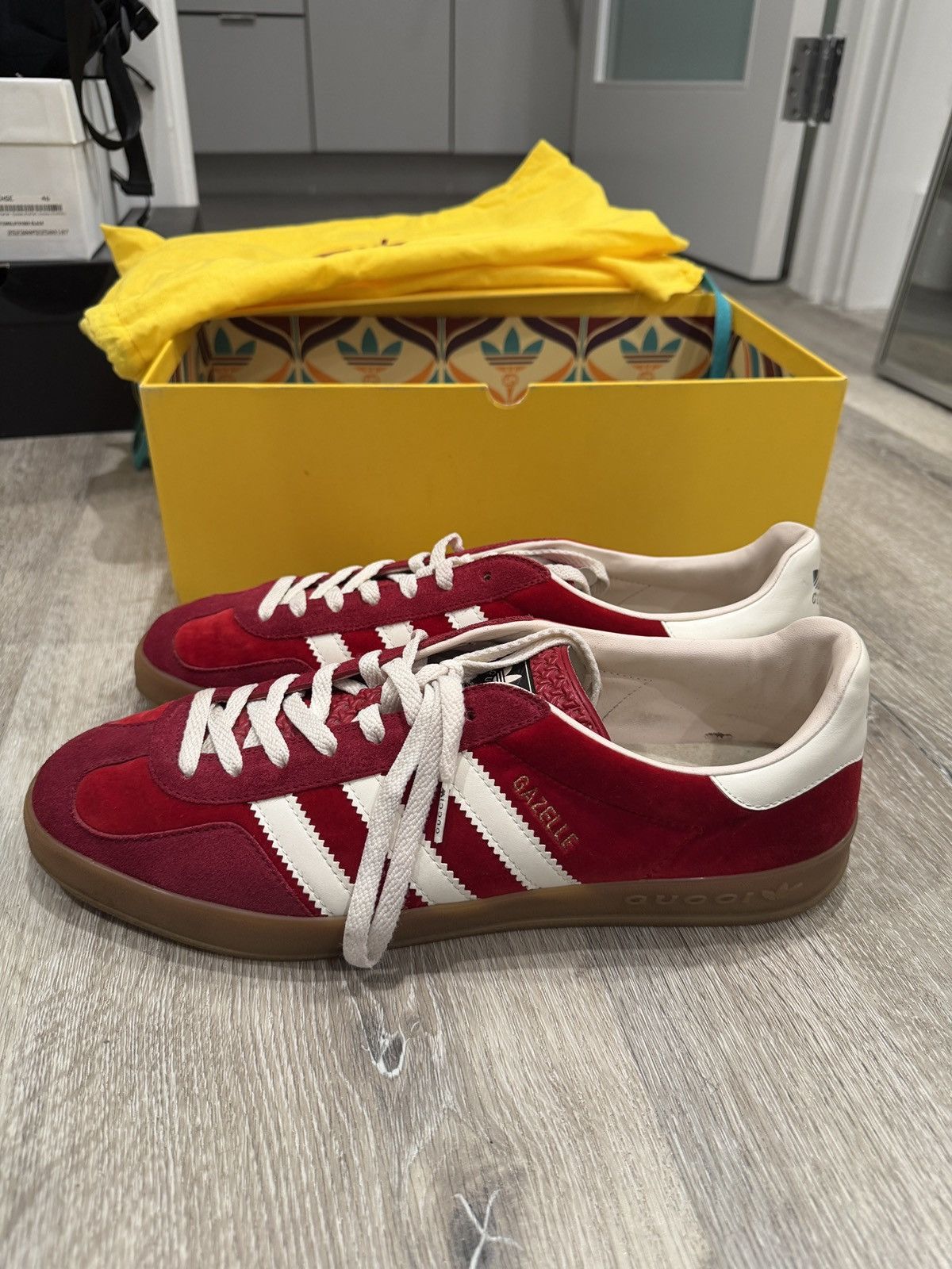 Adidas x Gucci Gazelle ‘Red Velvet’
