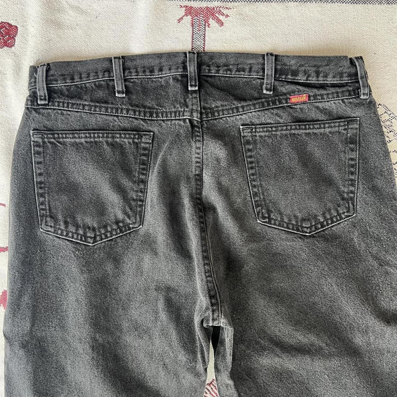 Vintage Vintage 2000s/Y2K Essential Fitted Grunge Black Denim Jeans! Size US 40 / EU 56 - 7 Thumbnail
