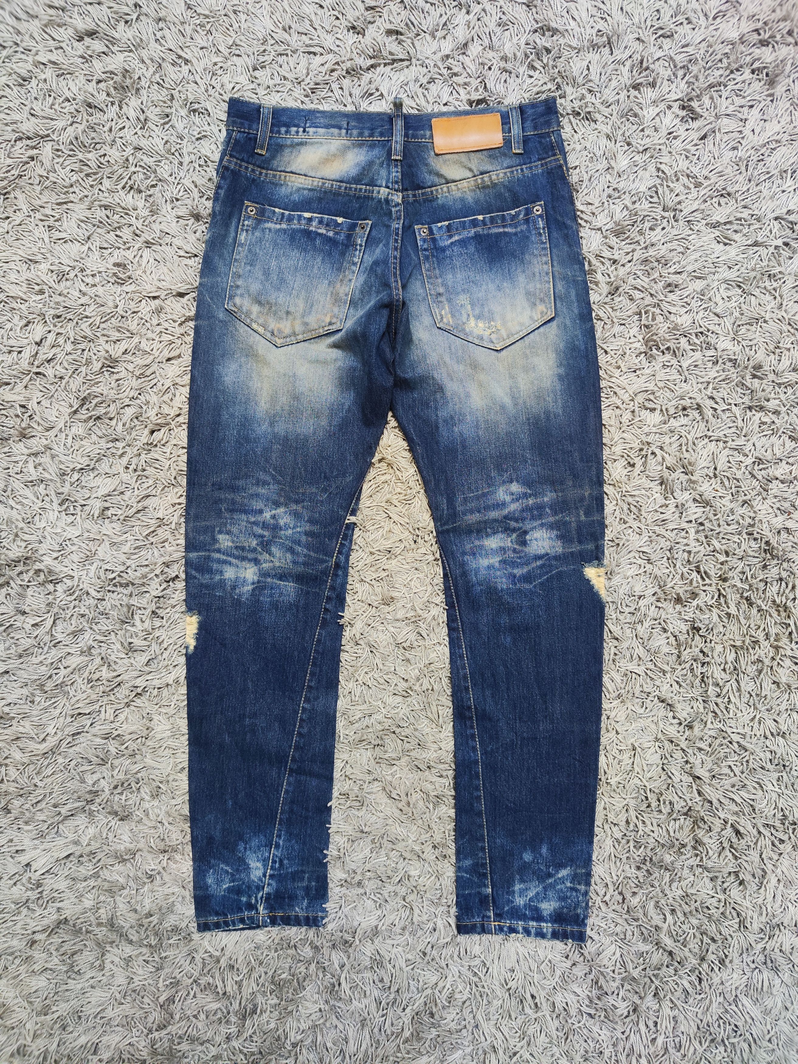 Hysteric Glamour × Japanese Brand × Vintage Twist Leg REGULAR STRAIGHT Ripped Paul Denim Size US 32 / EU 48 - 2 Thumbnail