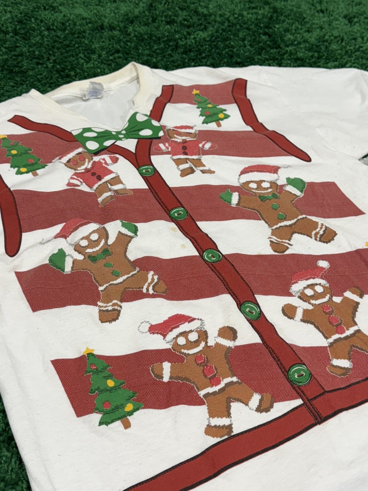 Vintage Vintage Christmas Shirt Tuxedo Funny Humor Tee White Cookie Size US XL / EU 56 / 4 - 3 Thumbnail