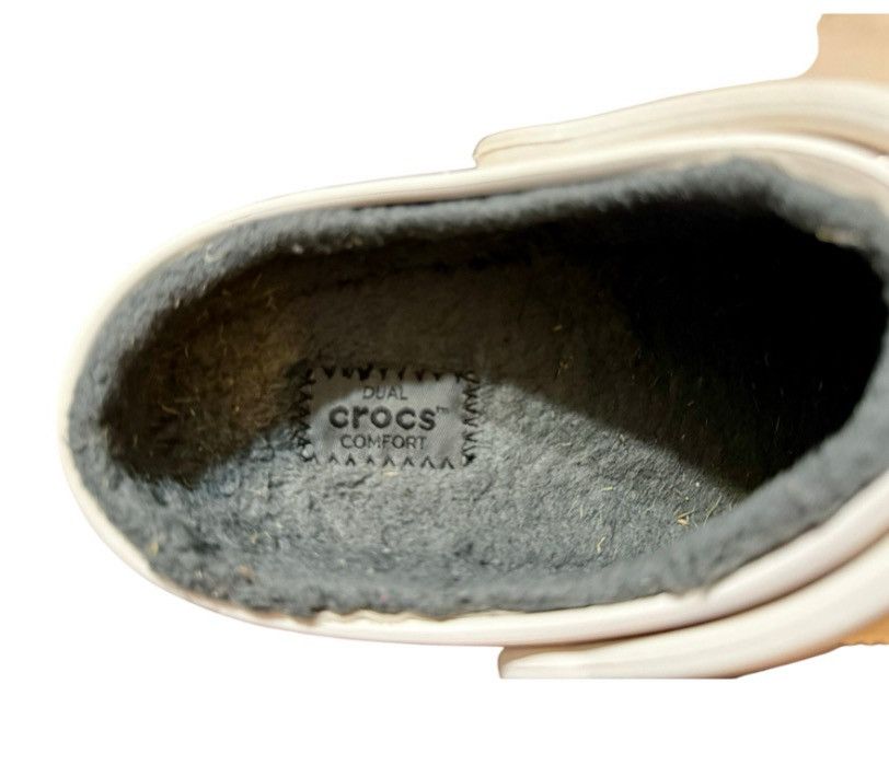 Crocs Crocs Classic Lined Clog White – Women’s Size W6 / Men’s M4 Size US 6 / IT 36 - 3 Thumbnail