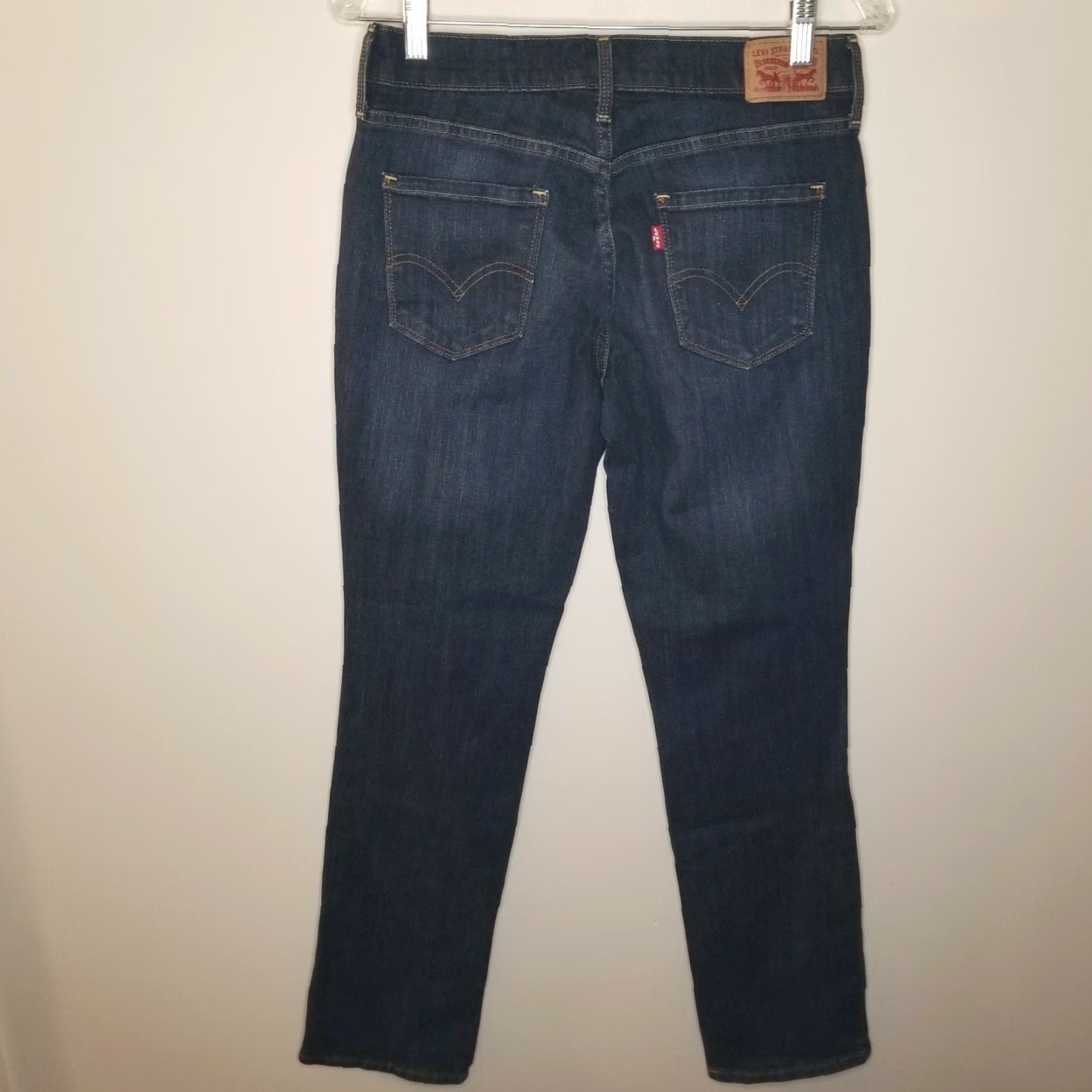 Levi's LEVI'S 505 Straight Jeans Womens Size 4 Blue Regular Size 27" / US 4 / IT 40 - 4 Thumbnail