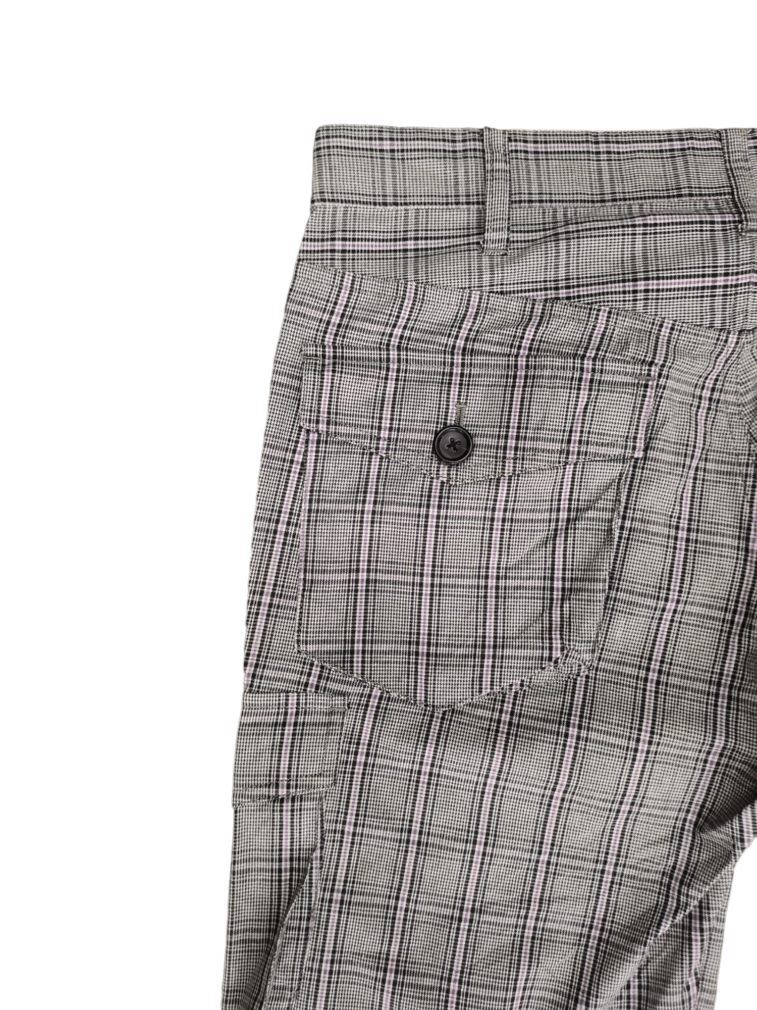 If Six Was Nine Boycott Checkered Plaid Cargo Pants Size US 31 - 18 Thumbnail
