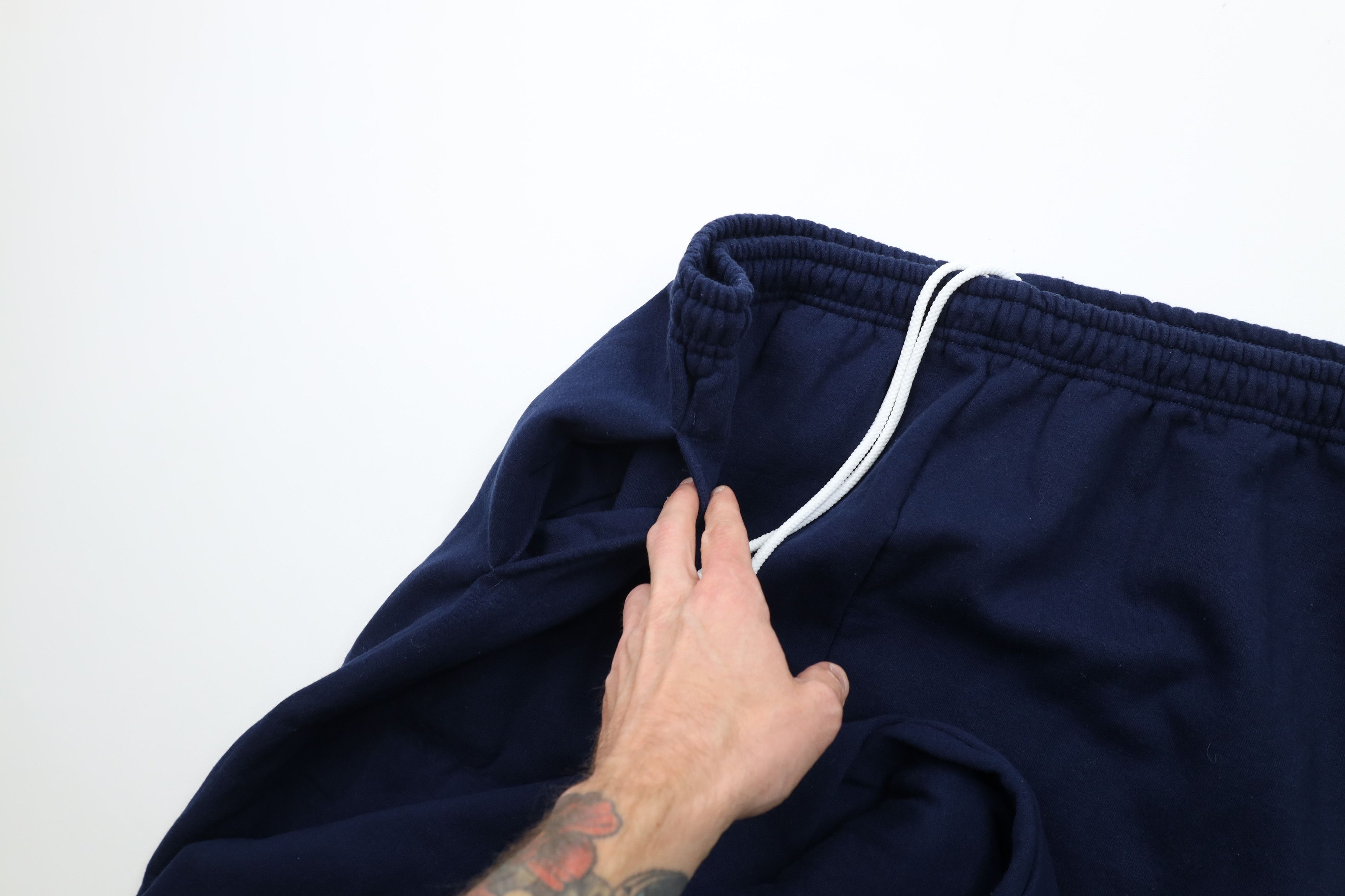 Vintage Vintage 90s Streetwear Heavyweight Sweatpants Joggers Blue Size US 40 / EU 56 - 6 Thumbnail
