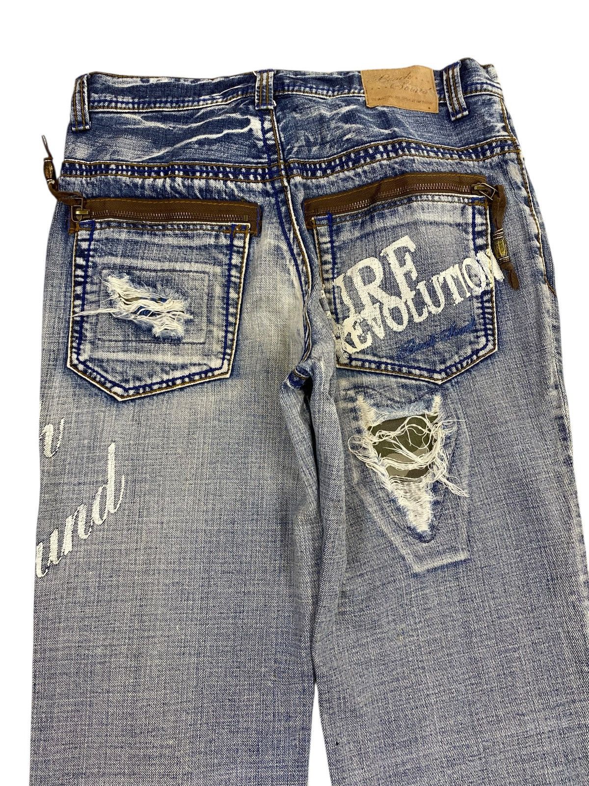 Japanese Brand Japanese Brand Acid Light Wash Style Loose Jeans Size US 32 / EU 48 - 4 Thumbnail