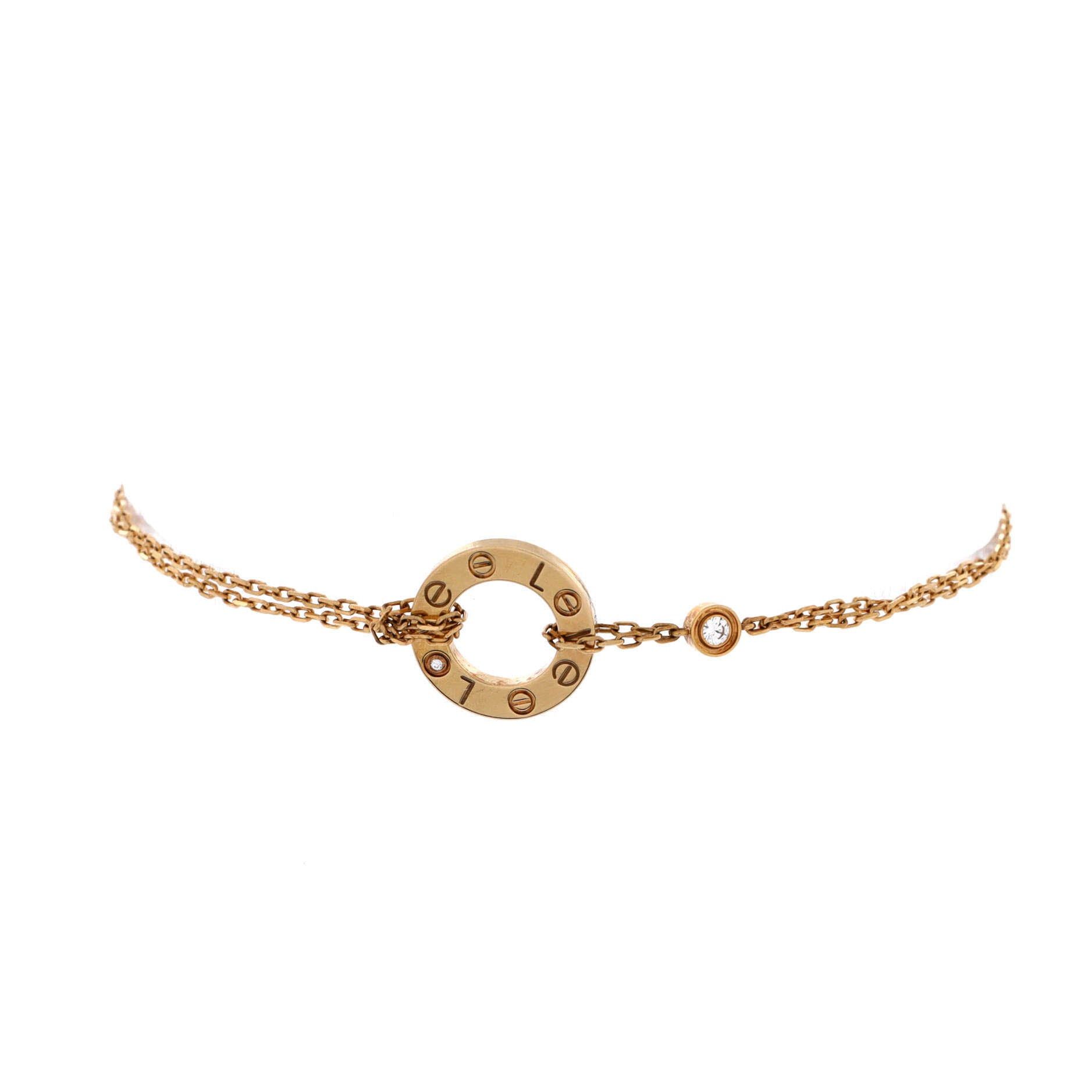 Cartier 2 Diamonds Love Bracelet Size ONE SIZE - 1 Thumbnail