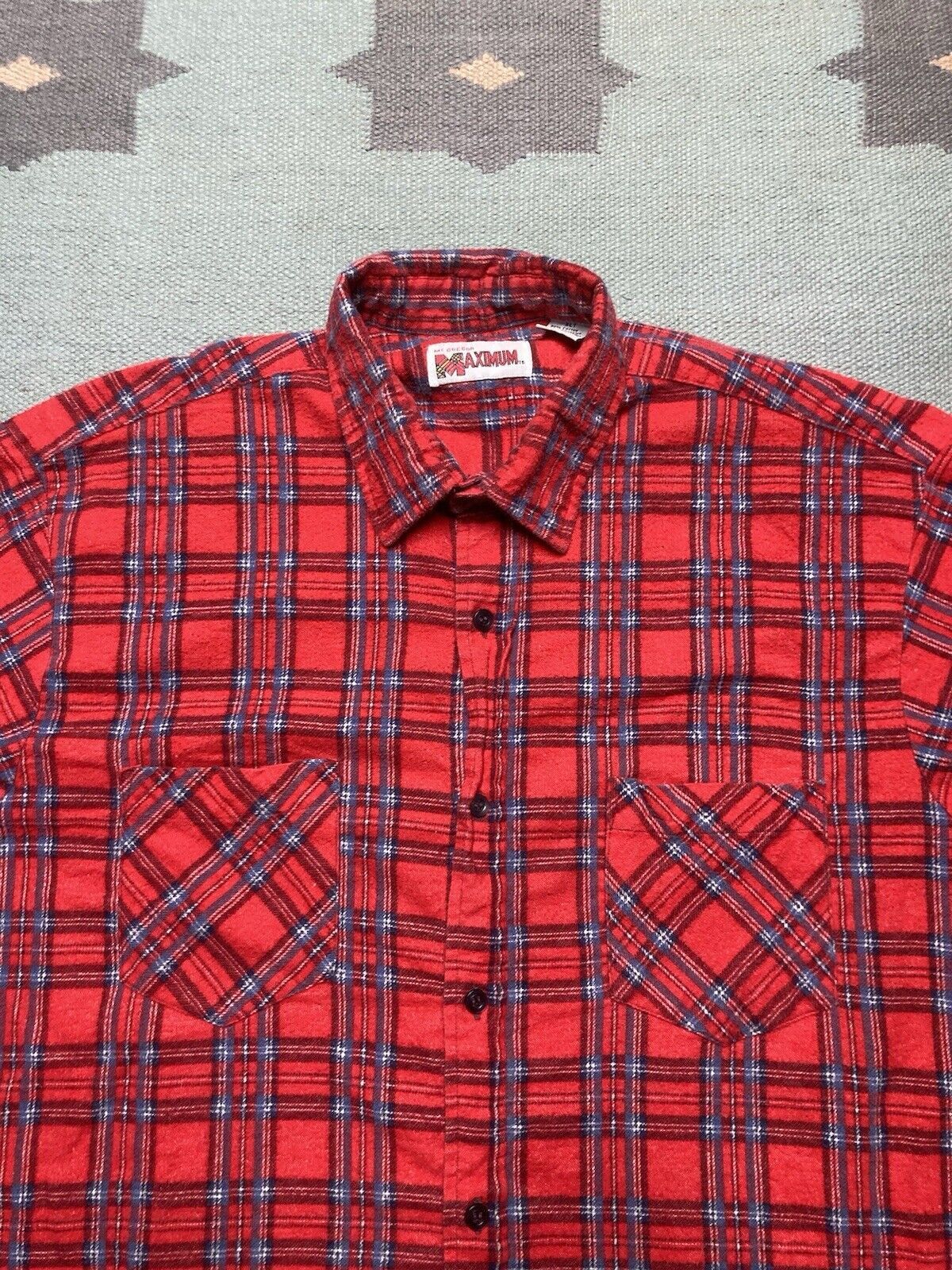 Vintage 80s flannel shirt Mcgregor maximum brushed cotton XL tall Size US XL / EU 56 / 4 - 3 Thumbnail