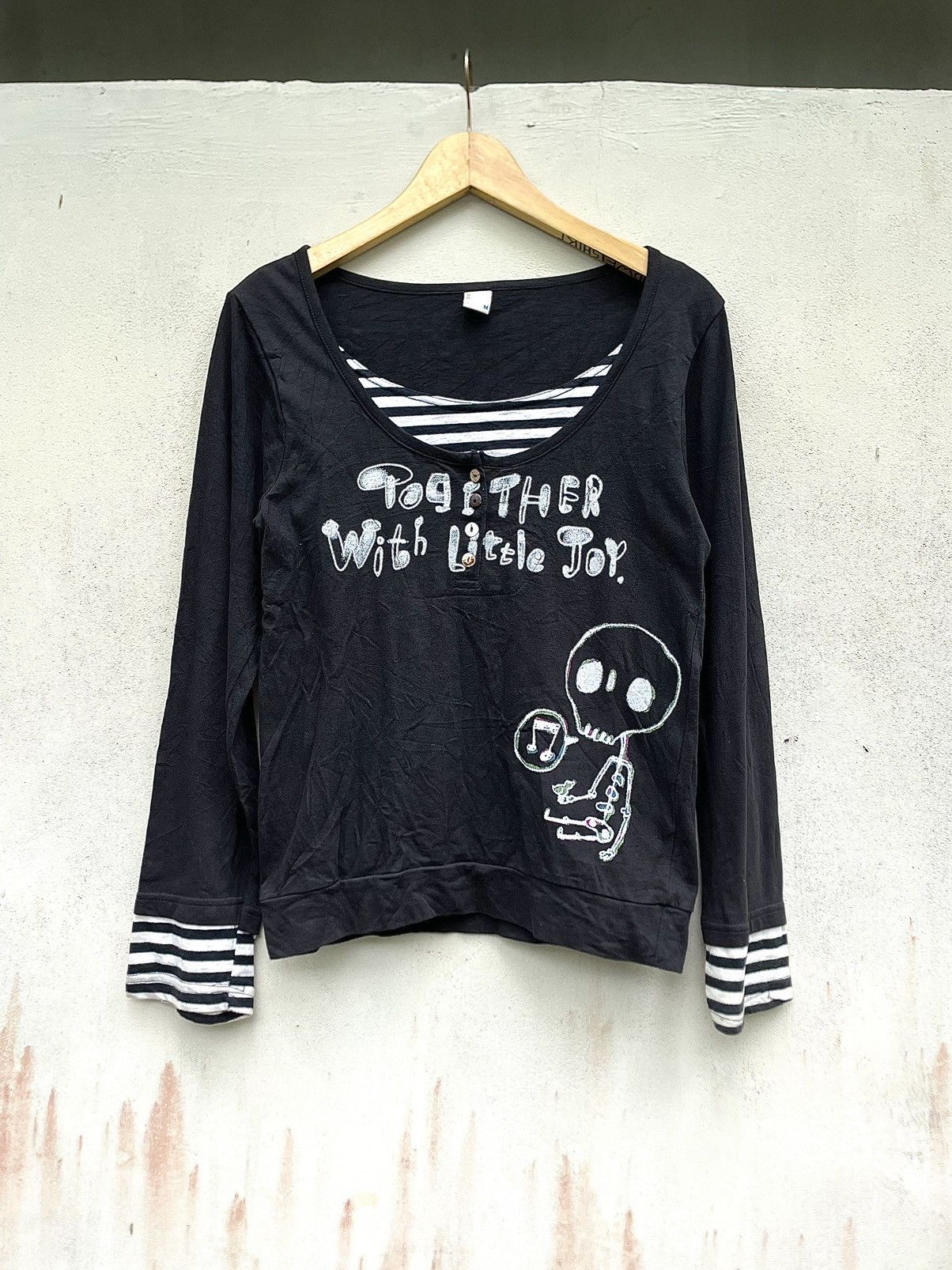 Hysteric Glamour Y2K Skeleton Lgb Style Double Layer Tees Size US M / EU 48-50 / 2 - 1 Thumbnail