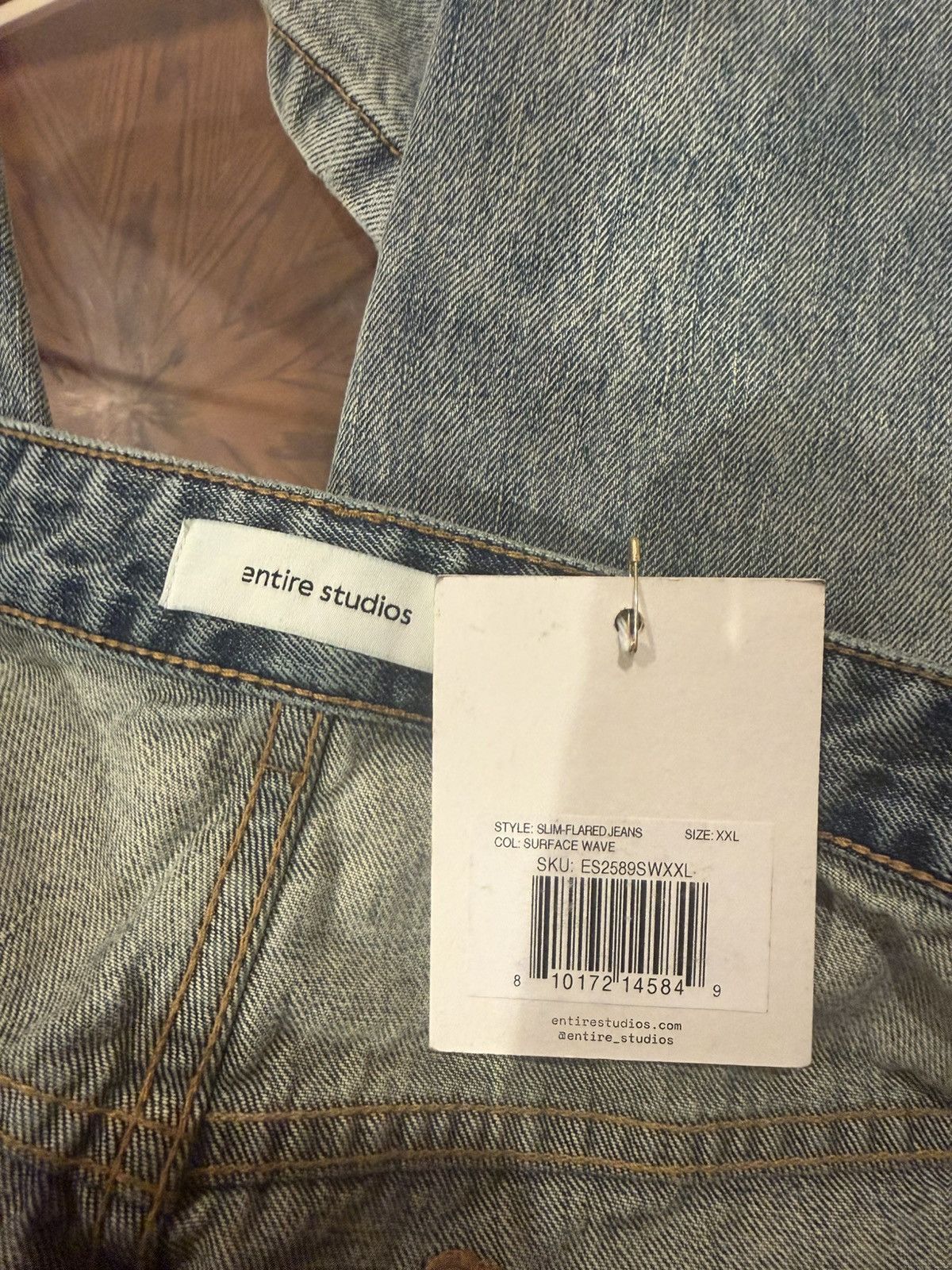 Entire Studios Entire Studios Slim Flared Jeans – Surface Wave Wash Size US 34 / EU 50 - 12 Thumbnail