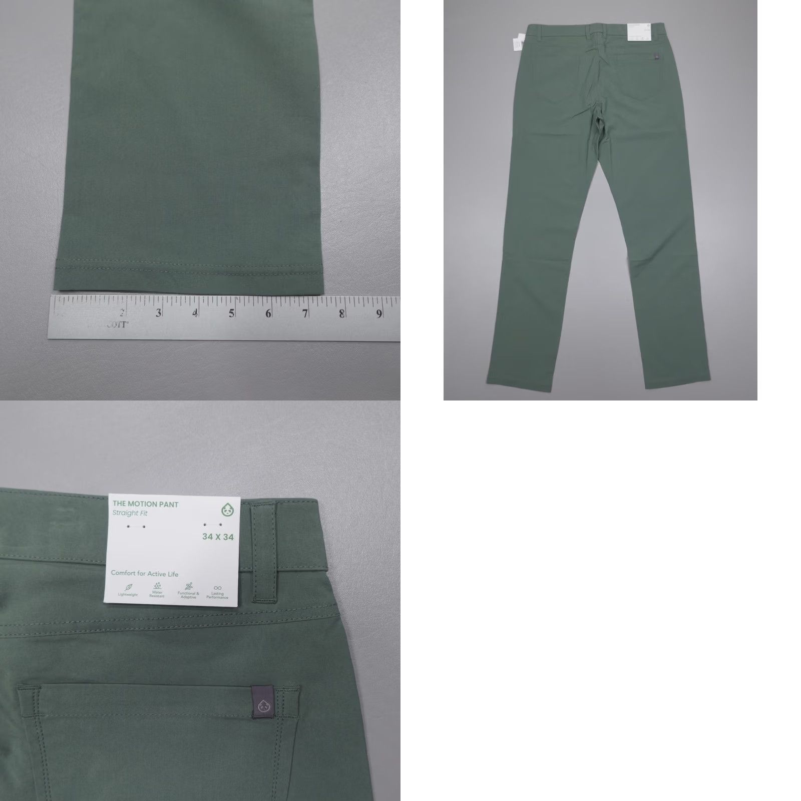 Olive Tasc Motion Pants Tailored Fit Lightweight DWR Olive Men's 34x34 Cargo? Size US 34 / EU 50 - 8 Thumbnail