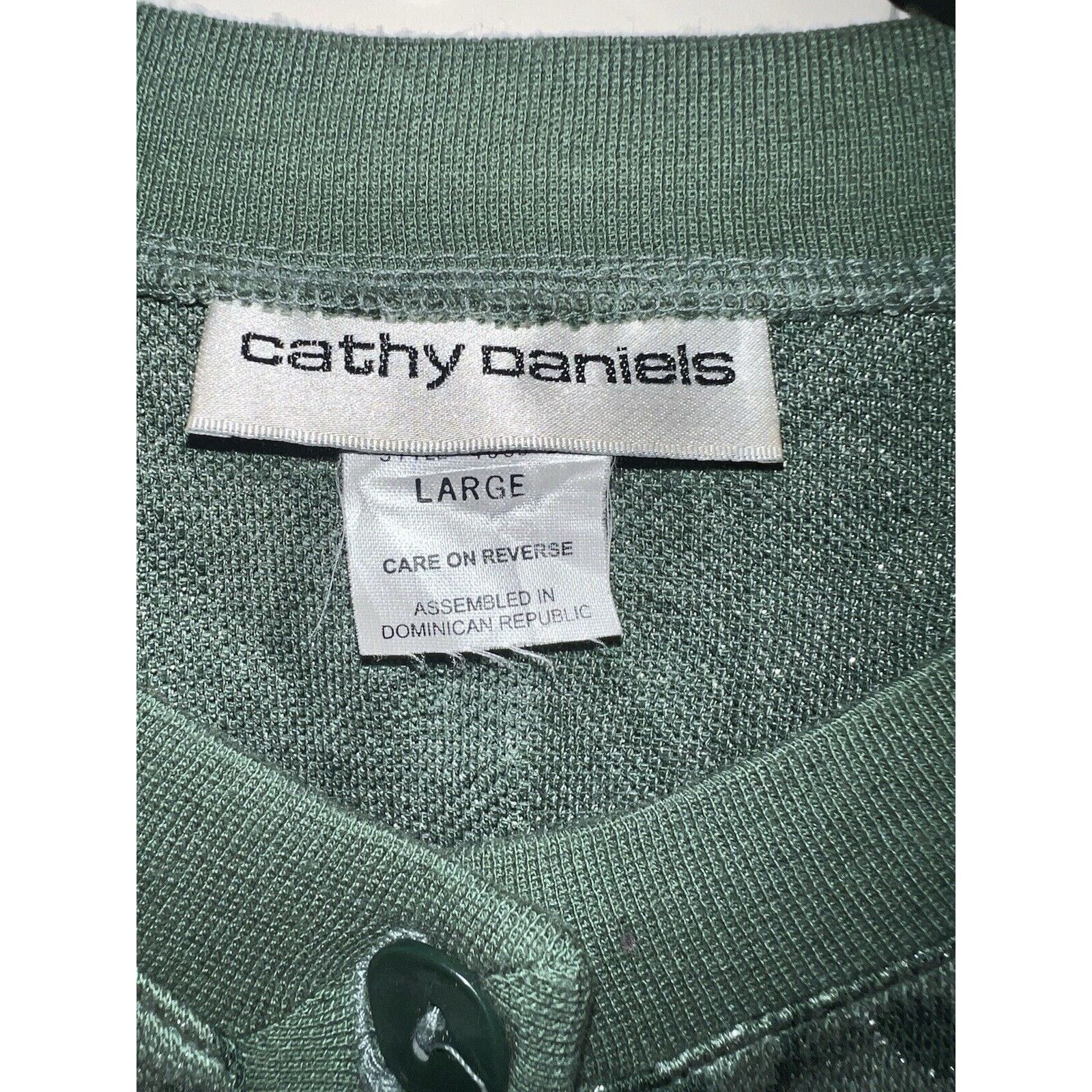 & Other Stories Cathy Daniels Cardigan Women’s Sweater Large Acrylic Green Size L / US 10 / IT 46 - 2 Thumbnail