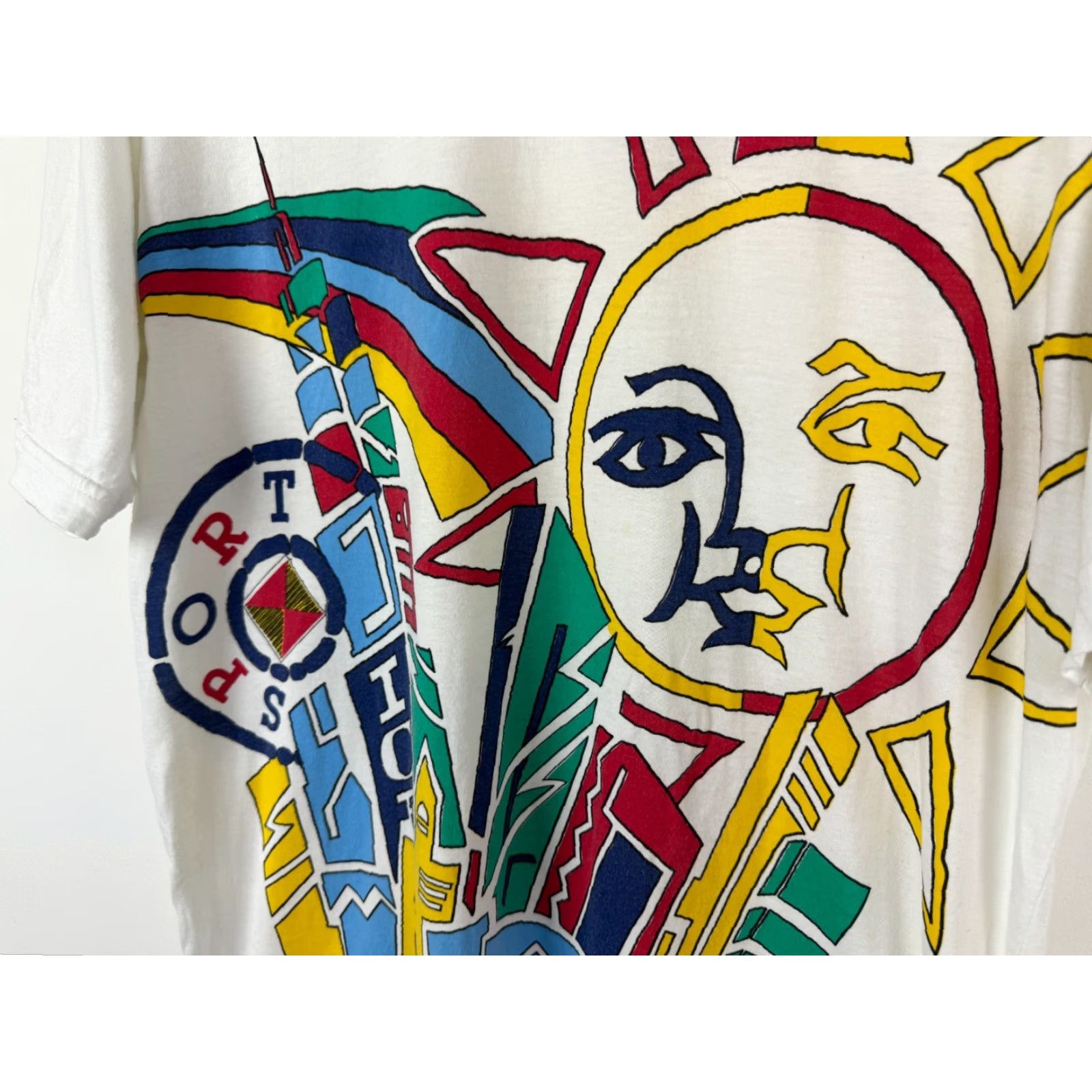 Vintage Iceberg T-Shirt Ice Vintage 1980s XL White Men's Graphic Tee Graphic Print Cotton Italy Long Sleeve Size US XL / EU 56 / 4 - 5 Thumbnail