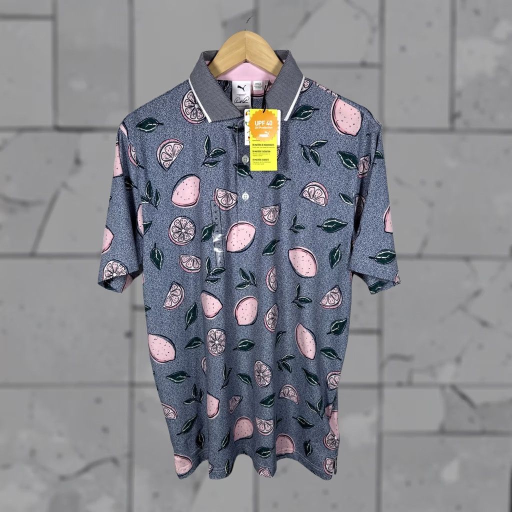 Puma NWT PUMA Arnold Palmer UPF 40 Performance Polo Mens M Pink Shirt Polo M Mens UPF 40 Arnold Palmer PUMA Pink Mens Size US M / EU 48-50 / 2 - 1 Thumbnail