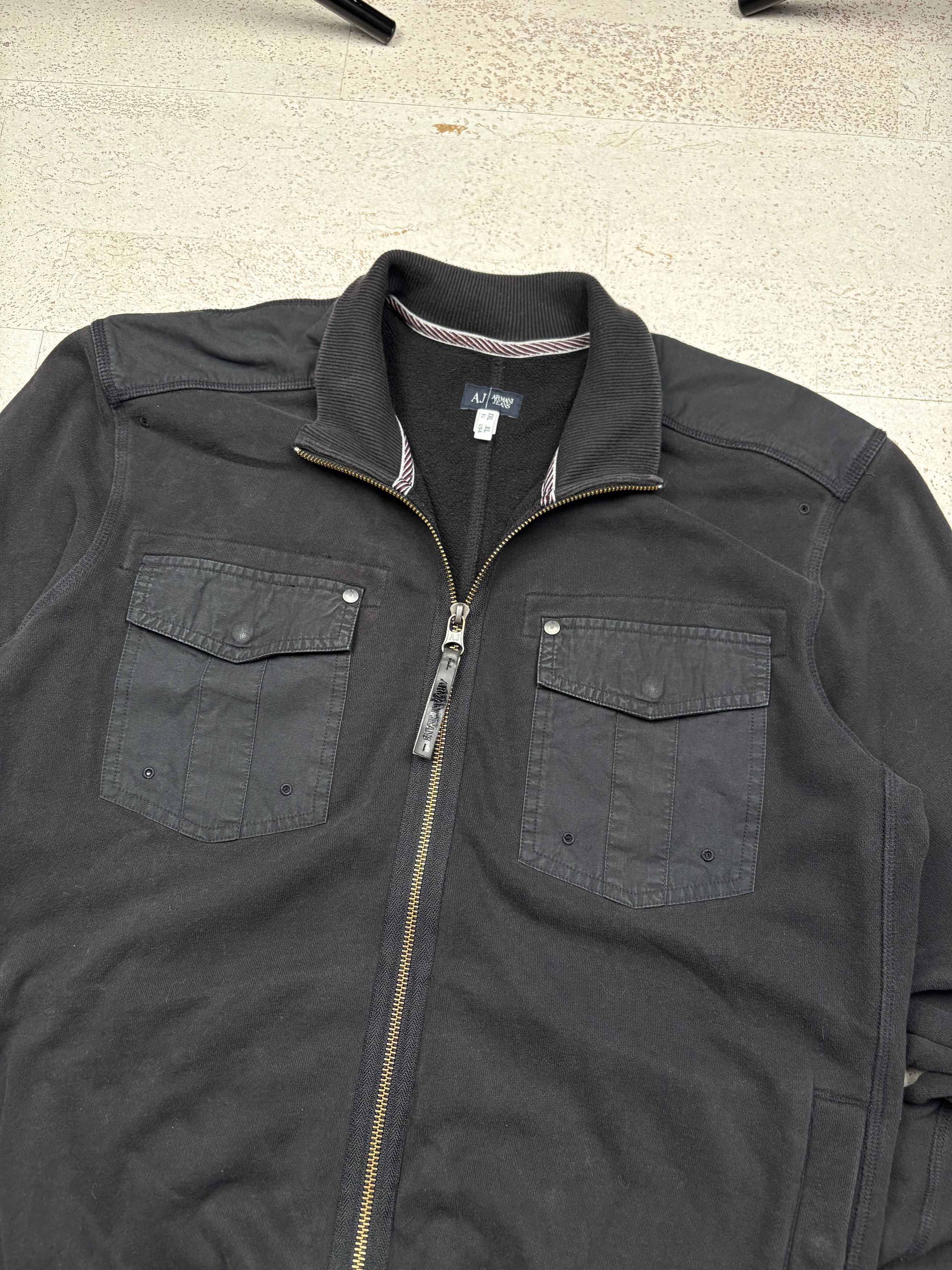 Armani Armani Jeans Zip Up Jumper (XL) Size US XL / EU 56 / 4 - 4 Thumbnail