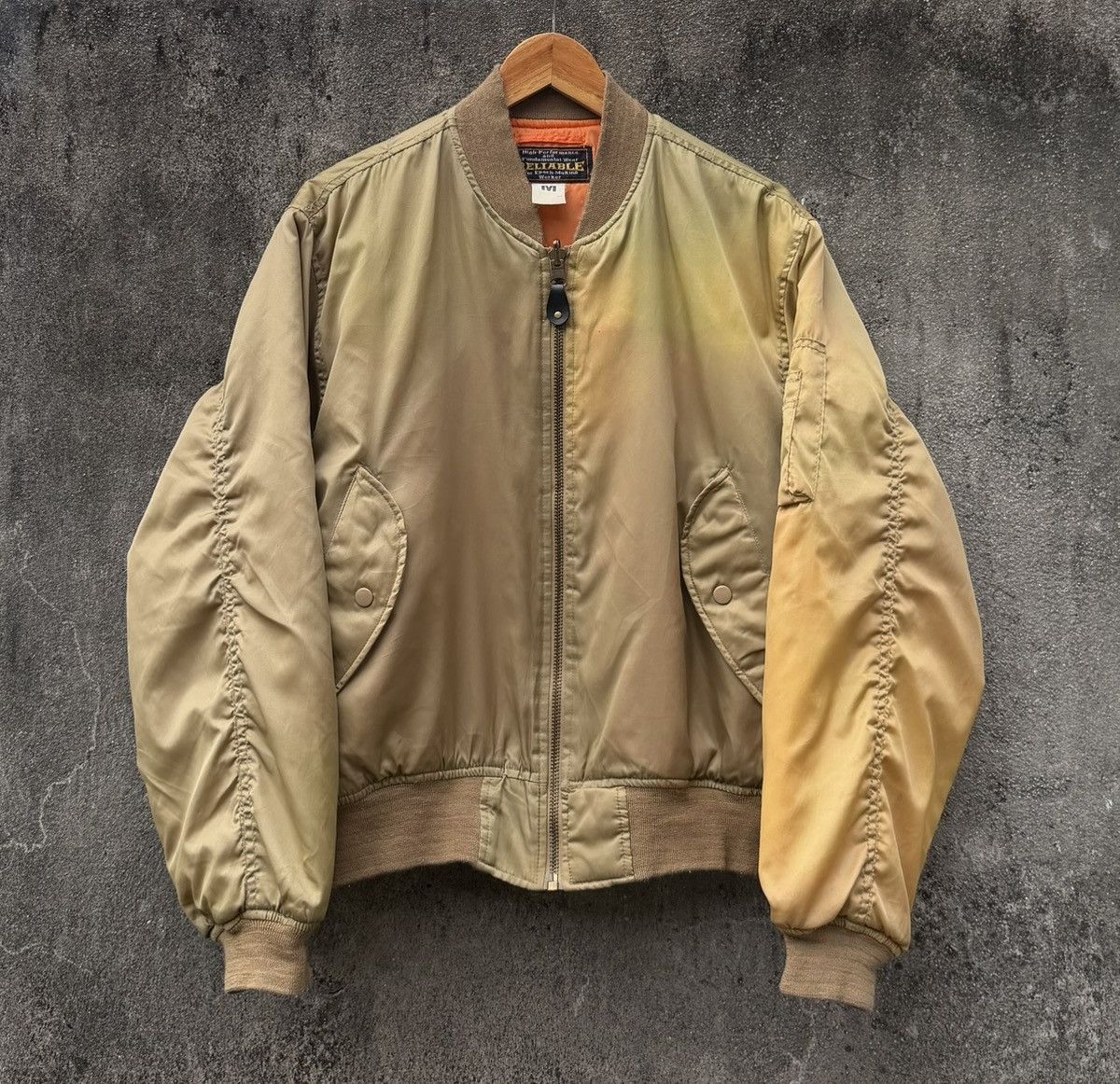Vintage Vintage Sun Faded Ma-1 Bomber Jacket By Reliable Size US M / EU 48-50 / 2 - 13 Thumbnail