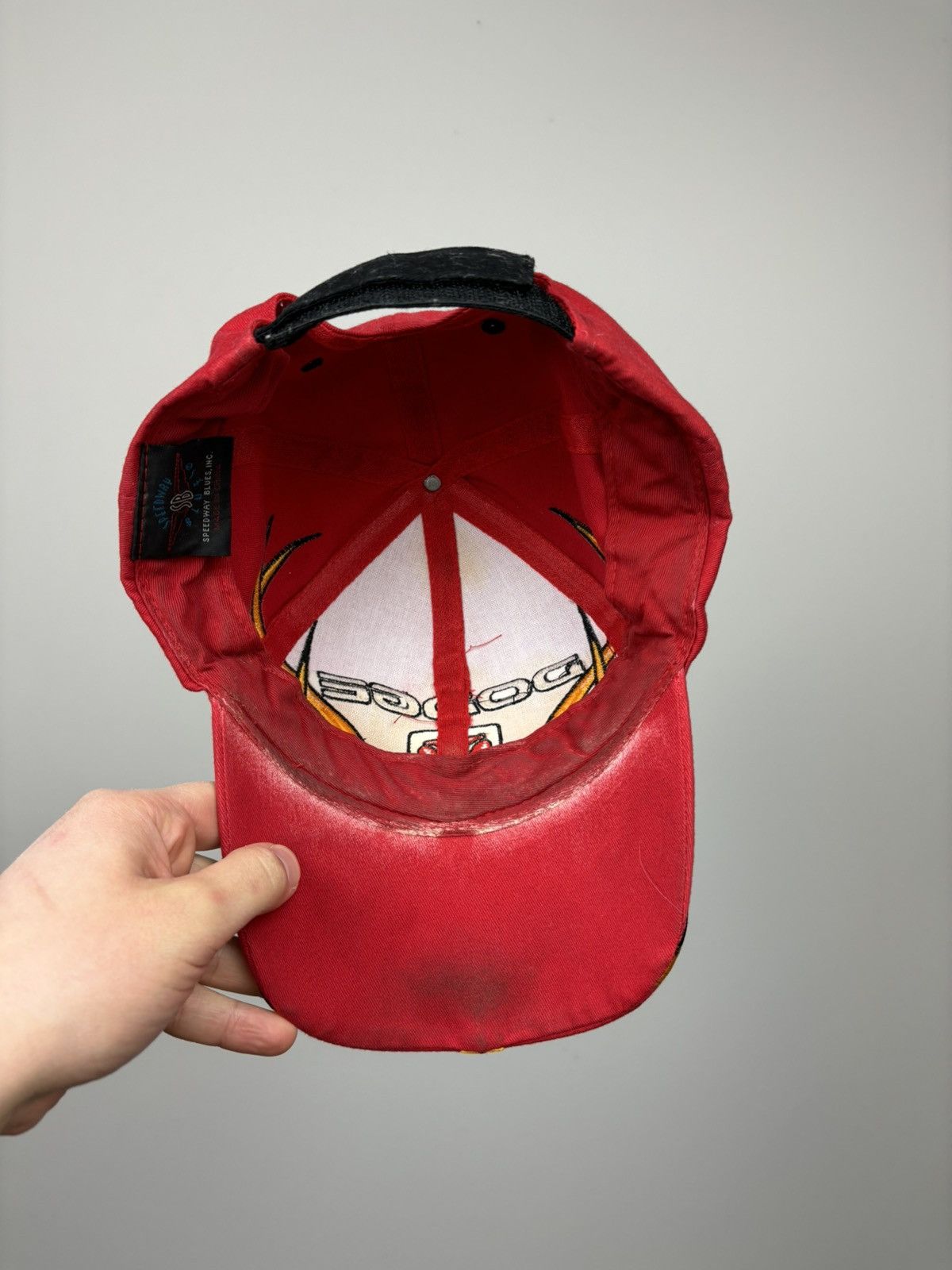 Vintage Vintage Dodge Hat Cap Red Flames RAMTruck Streetwear Racing Size ONE SIZE - 6 Thumbnail