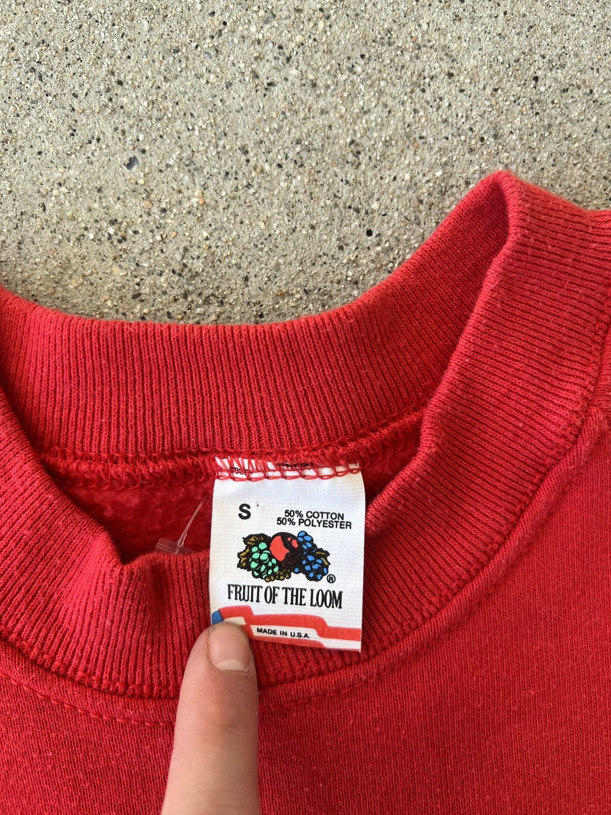 Fruit Of The Loom × Vintage Vintage 1991 Fruit of the Loom San Francisco Red Sweatshirt Size S / US 4 / IT 40 - 3 Thumbnail