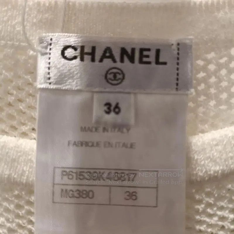 Chanel Chanel Summer White Short Sleeve T-Shirt . Size XS / US 0-2 / IT 36-38 - 3 Thumbnail