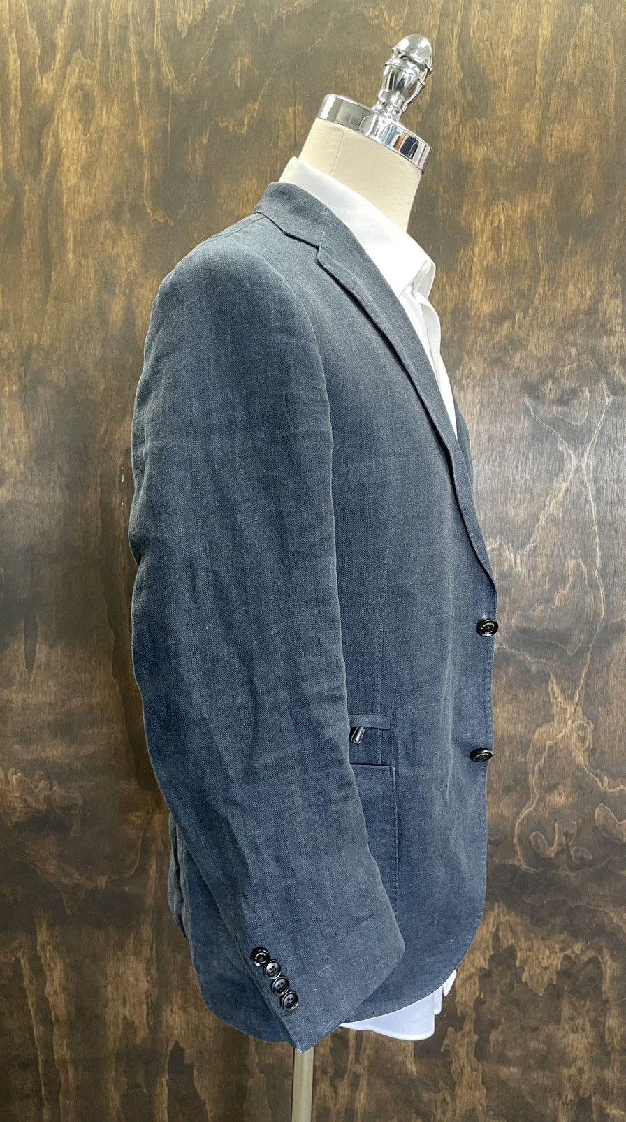 Ermenegildo Zegna Patch Pocket Linen Jacket Size 40R - 6 Thumbnail