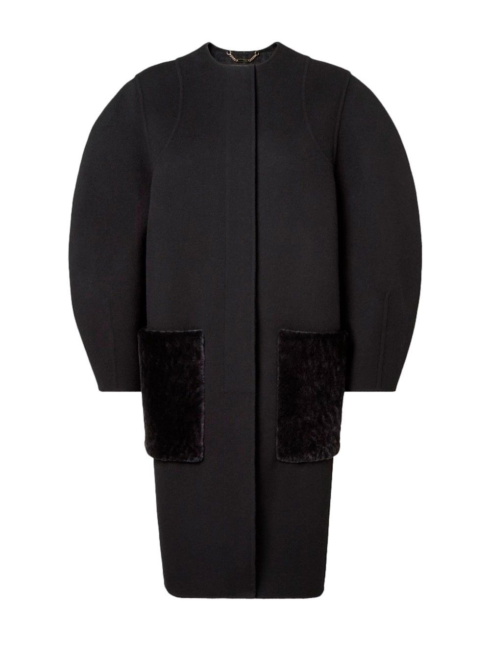 Fendi `FF` Double Wool Overcoat Size M / US 6-8 / IT 42-44 - 1 Thumbnail