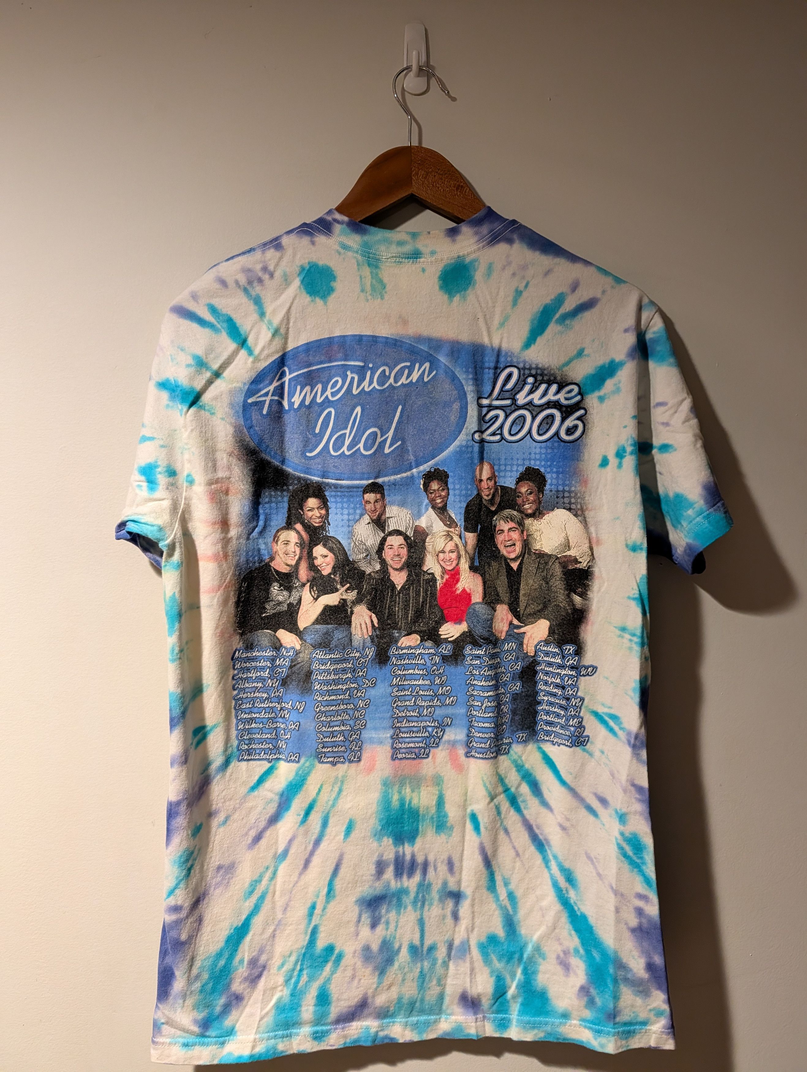 Gildan Vintage 2006 American Idol Live Taylor Hicks McPhee T-Shirt Size US M / EU 48-50 / 2 - 4 Thumbnail