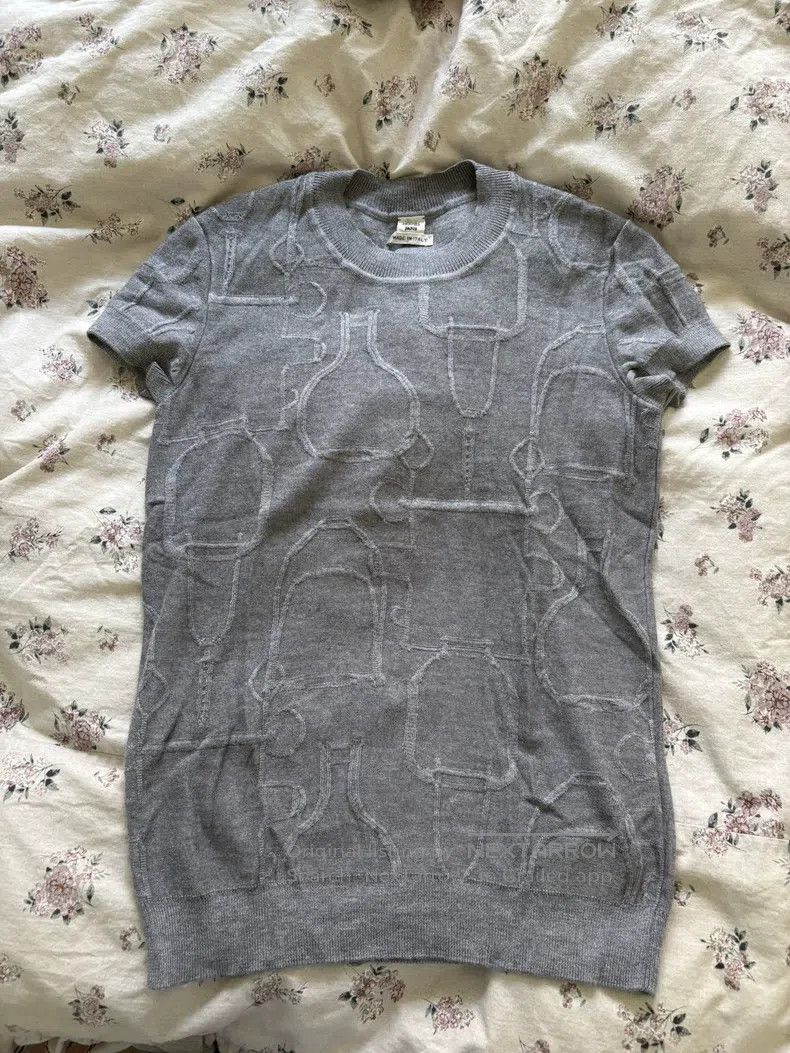 Hermes Hermes Wool Short Sleeve T-Shirt Size XXS / US 00 / IT 34 - 1 Thumbnail