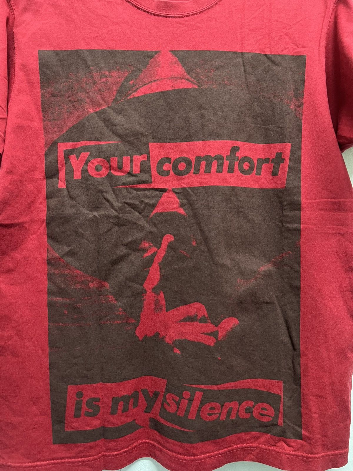 Barbara Kruger × Vintage Vintage 90’s Barbara Kruger Your Comfort is Silence Art Size US L / EU 52-54 / 3 - 2 Thumbnail