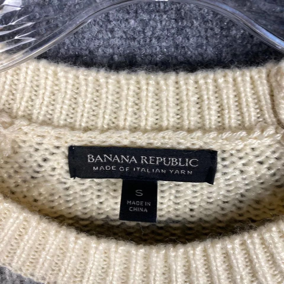 Banana Republic Banana Republic Sweater Women's Small Striped Italian Yarn S Size S / US 4 / IT 40 - 3 Thumbnail