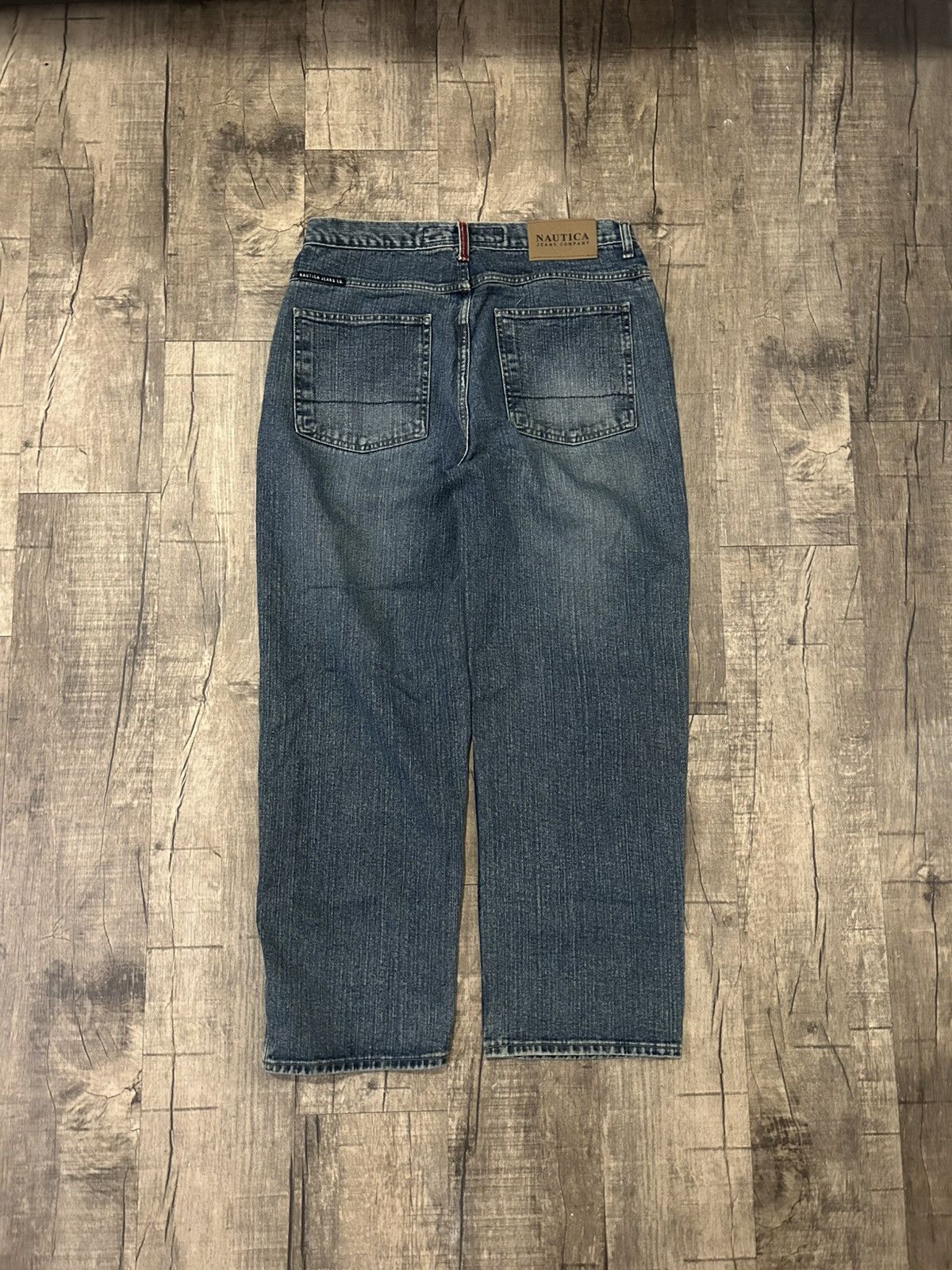 Nautica Vintage Nautica Jeans Co. Denim Y2K Baggy Embroidered 34x30 Size US 34 / EU 50 - 3 Thumbnail