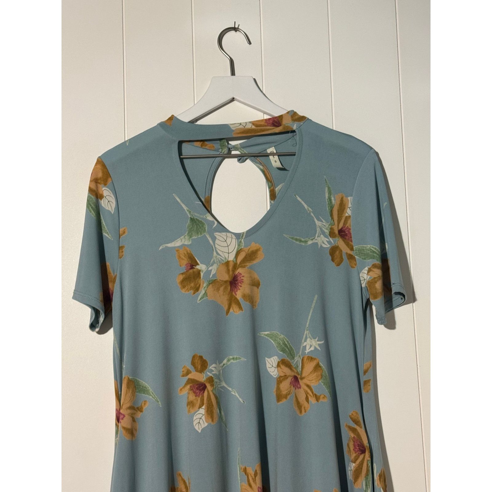 Other mts Mini Floral Blue Short Sleeve Dress Medium Size M / US 6-8 / IT 42-44 - 3 Thumbnail